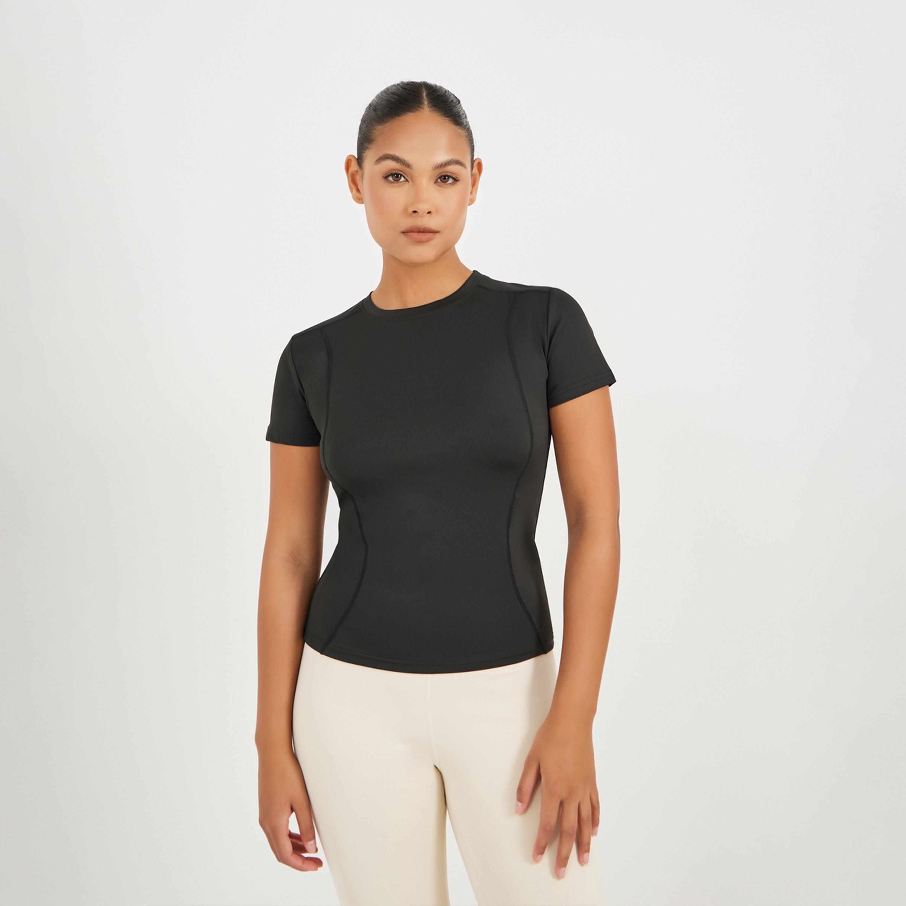 Styli Active Stitch Detail Fitted Short Sleeve Top-men-clothing-sportswearandactivewear-tshirtsandpolos-image-1