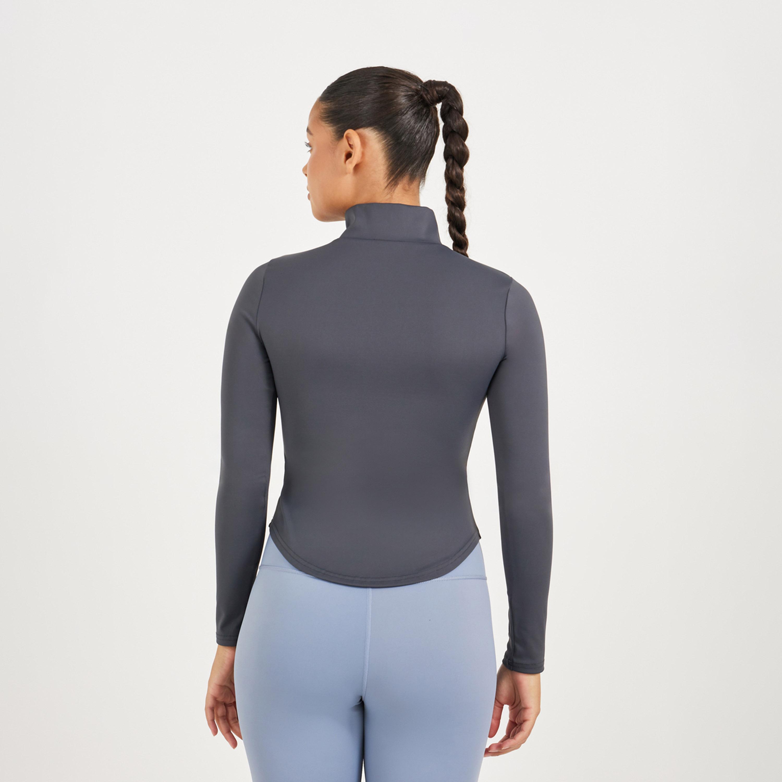 Styli Active Curved Hem Half Zip Long Sleeve Top-men-clothing-sportswearandactivewear-tshirtsandpolos-image-4