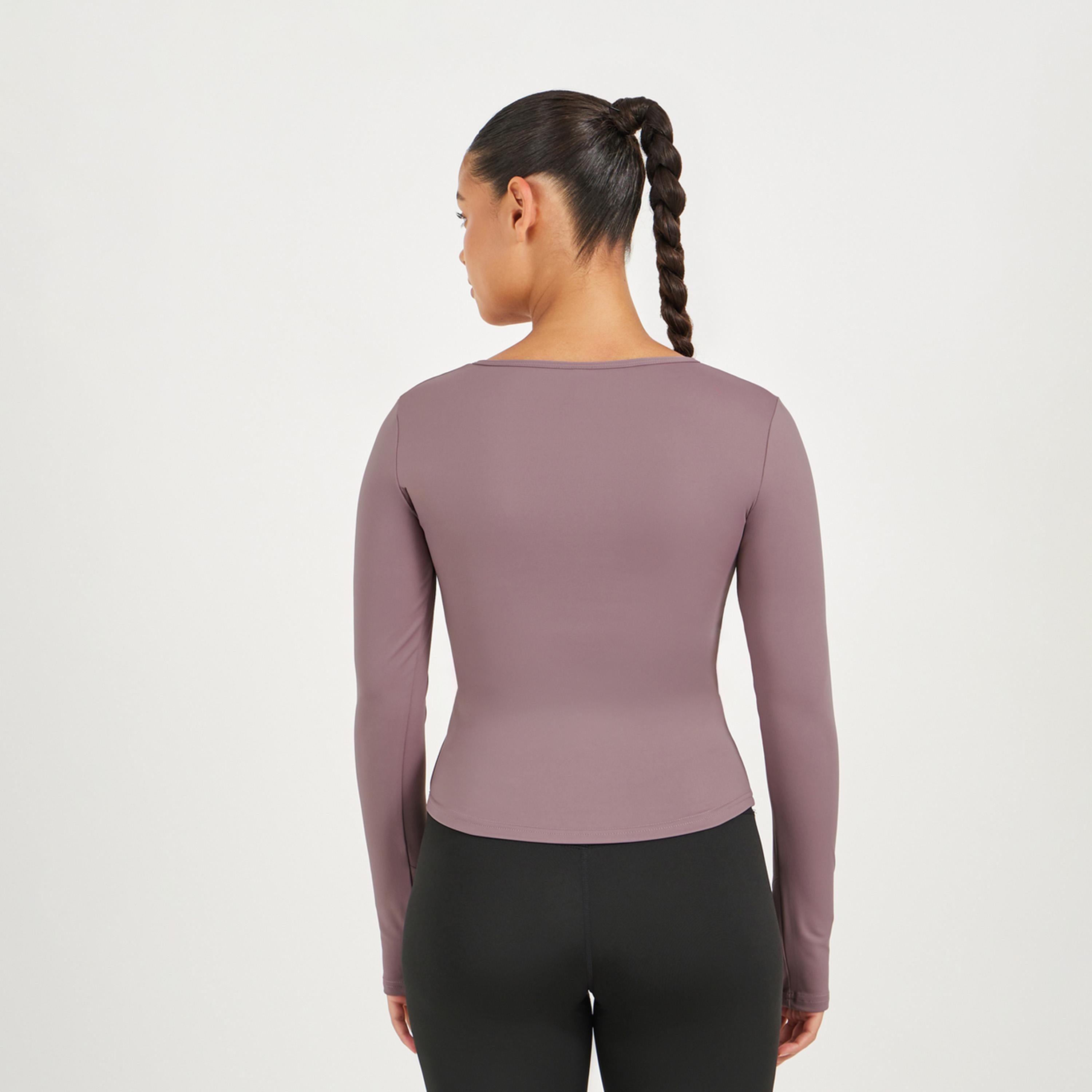 Styli Active Side Ruched Detail Long Sleeve Top-women-clothing-sportswearandactivewear-tshirtsandvests-image-4