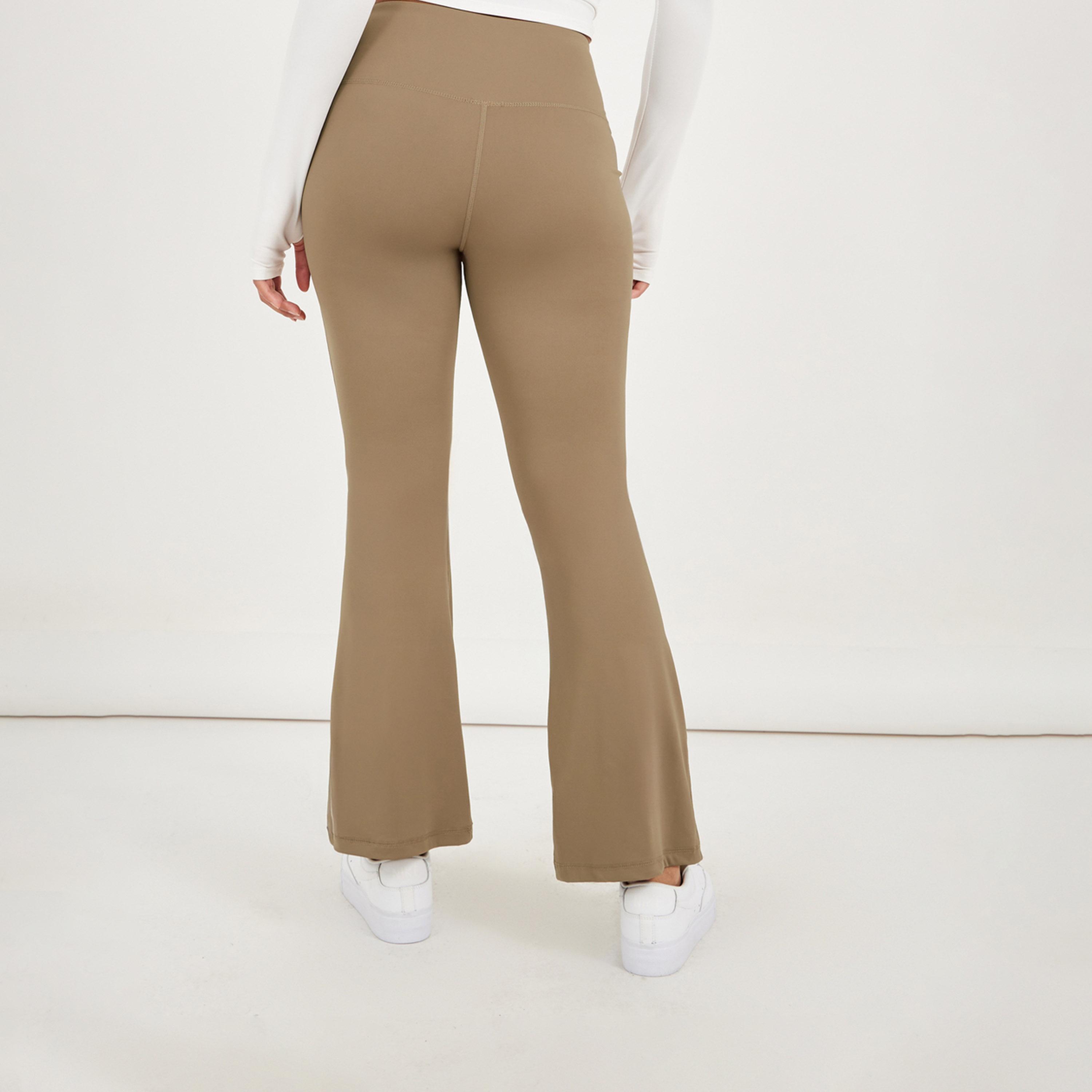 Styli Active Broad Waistband Basic Flared Leggings-women-clothing-sportswearandactivewear-bottoms-image-4