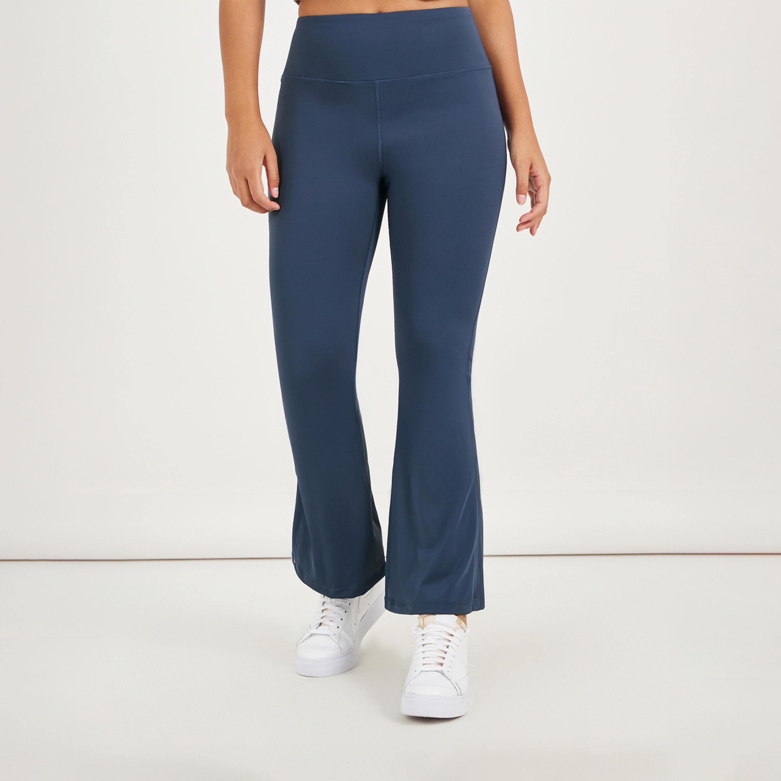 Styli Active Broad Waistband Basic Flared Leggings-women-clothing-sportswearandactivewear-bottoms-joggersandtrackpants-image-1