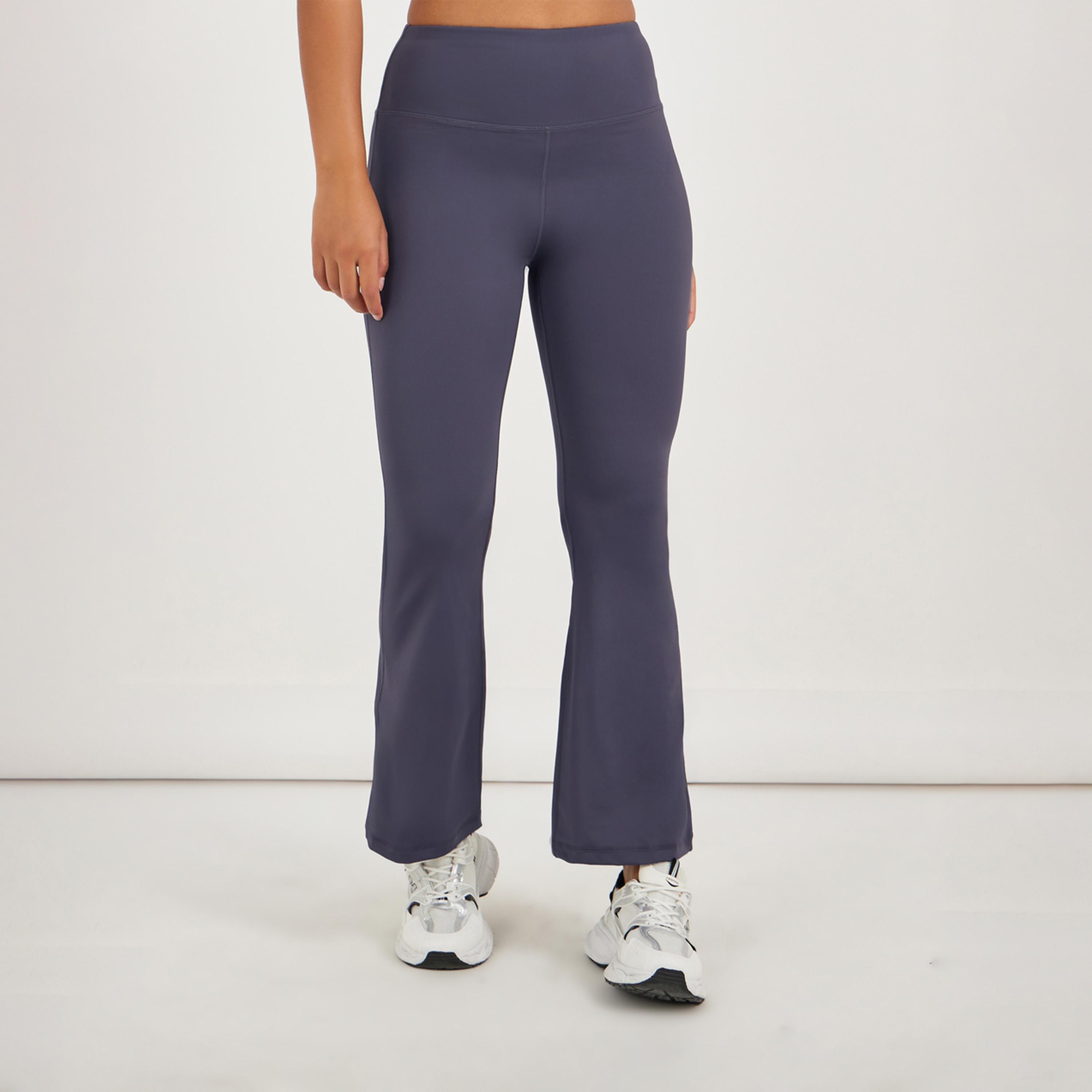 Styli Active Broad Waistband Basic Flared Leggings-women-clothing-sportswearandactivewear-bottoms-image-1