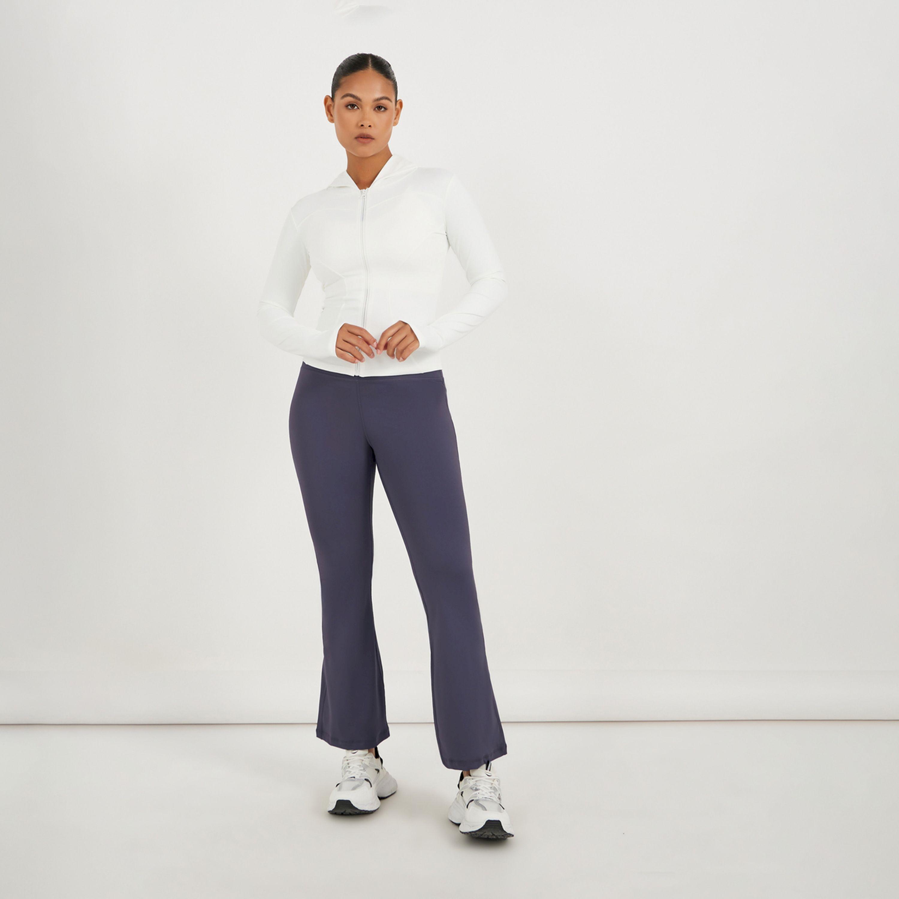 Styli Active Broad Waistband Basic Flared Leggings-women-clothing-sportswearandactivewear-bottoms-image-2