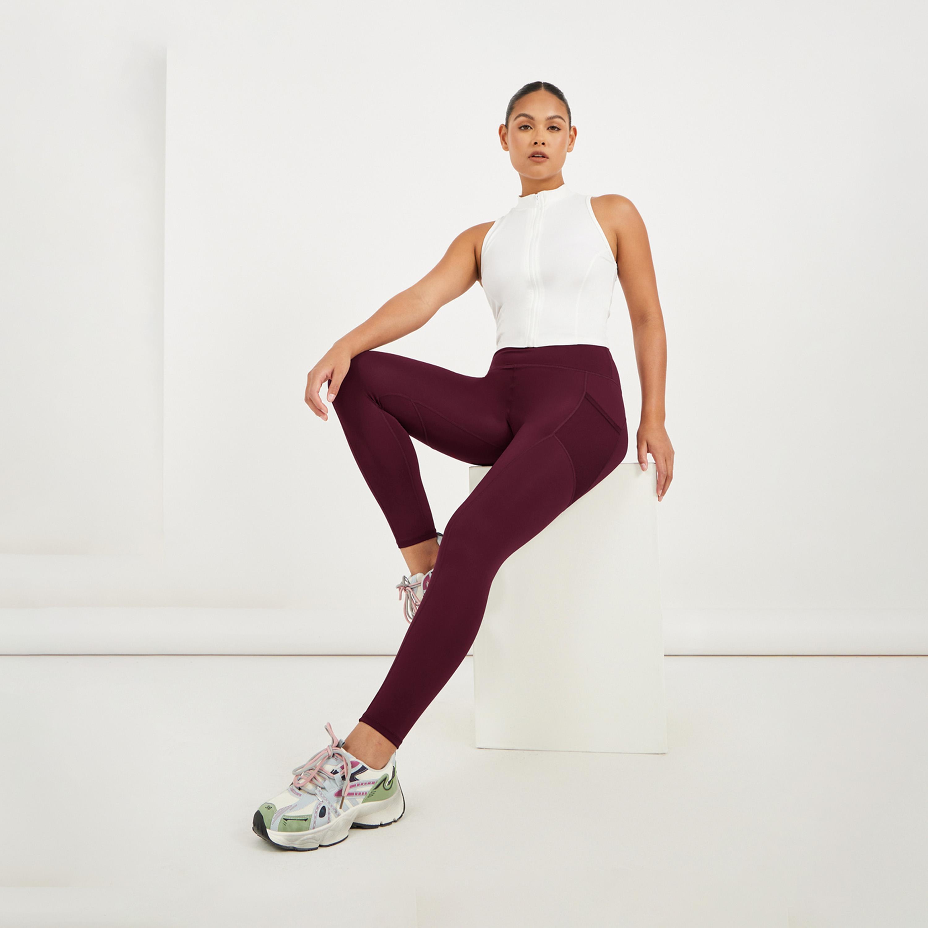 Styli Active Side Mesh Pocket Broad Waistband Leggings-women-clothing-sportswearandactivewear-bottoms-leggings-image-1