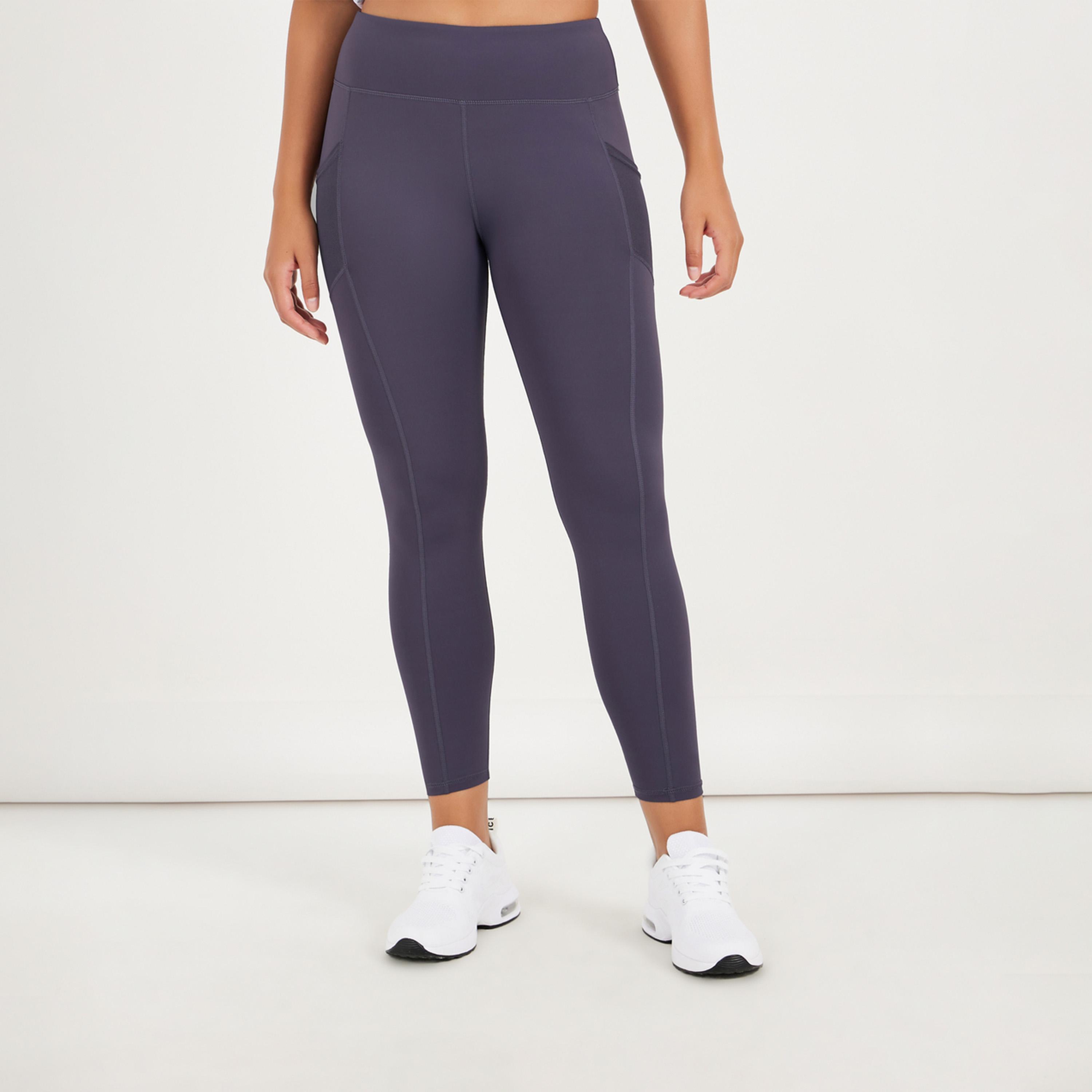 Styli Active Side Mesh Pocket Broad Waistband Leggings-women-clothing-sportswearandactivewear-bottoms-image-1