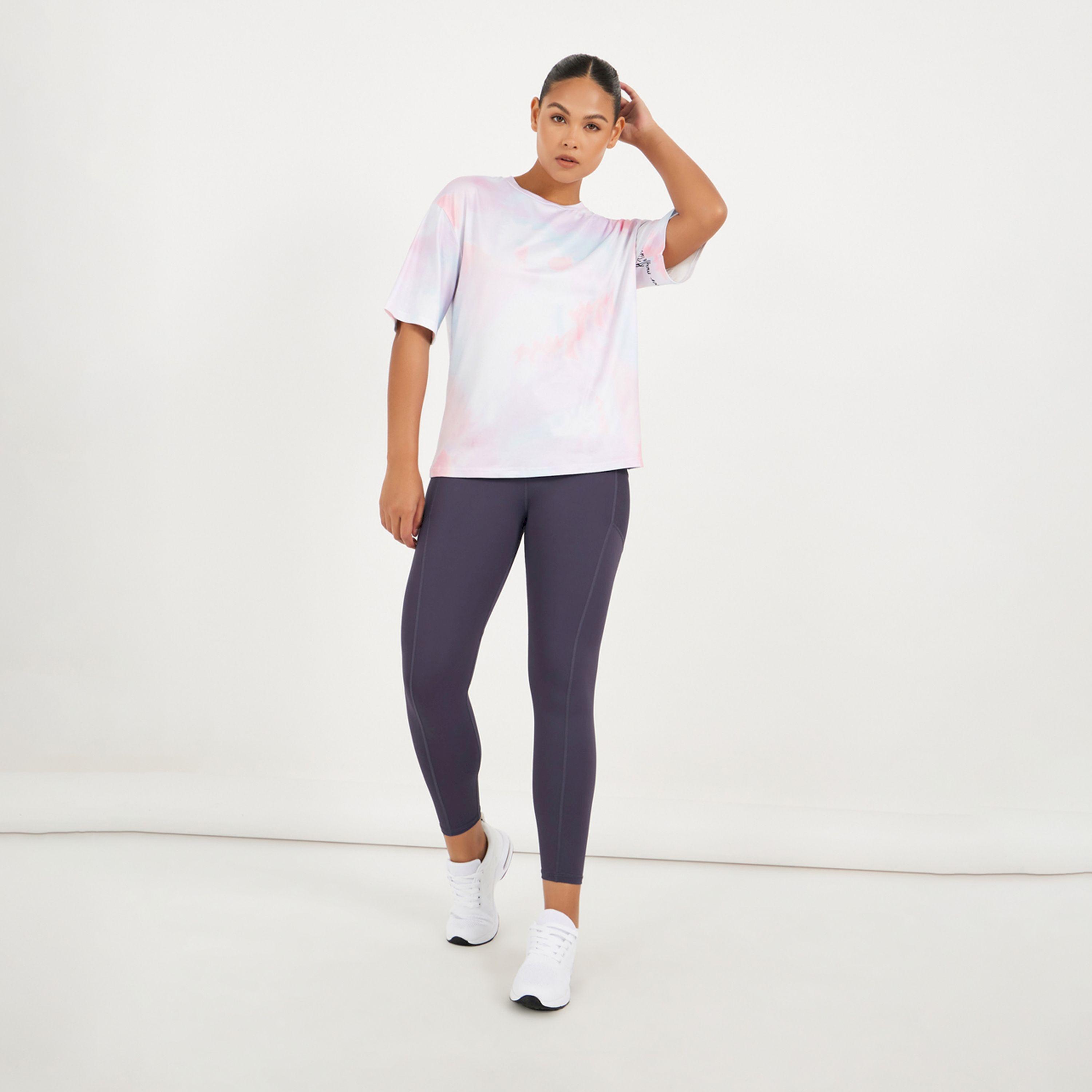Styli Active Side Mesh Pocket Broad Waistband Leggings-women-clothing-sportswearandactivewear-bottoms-image-2