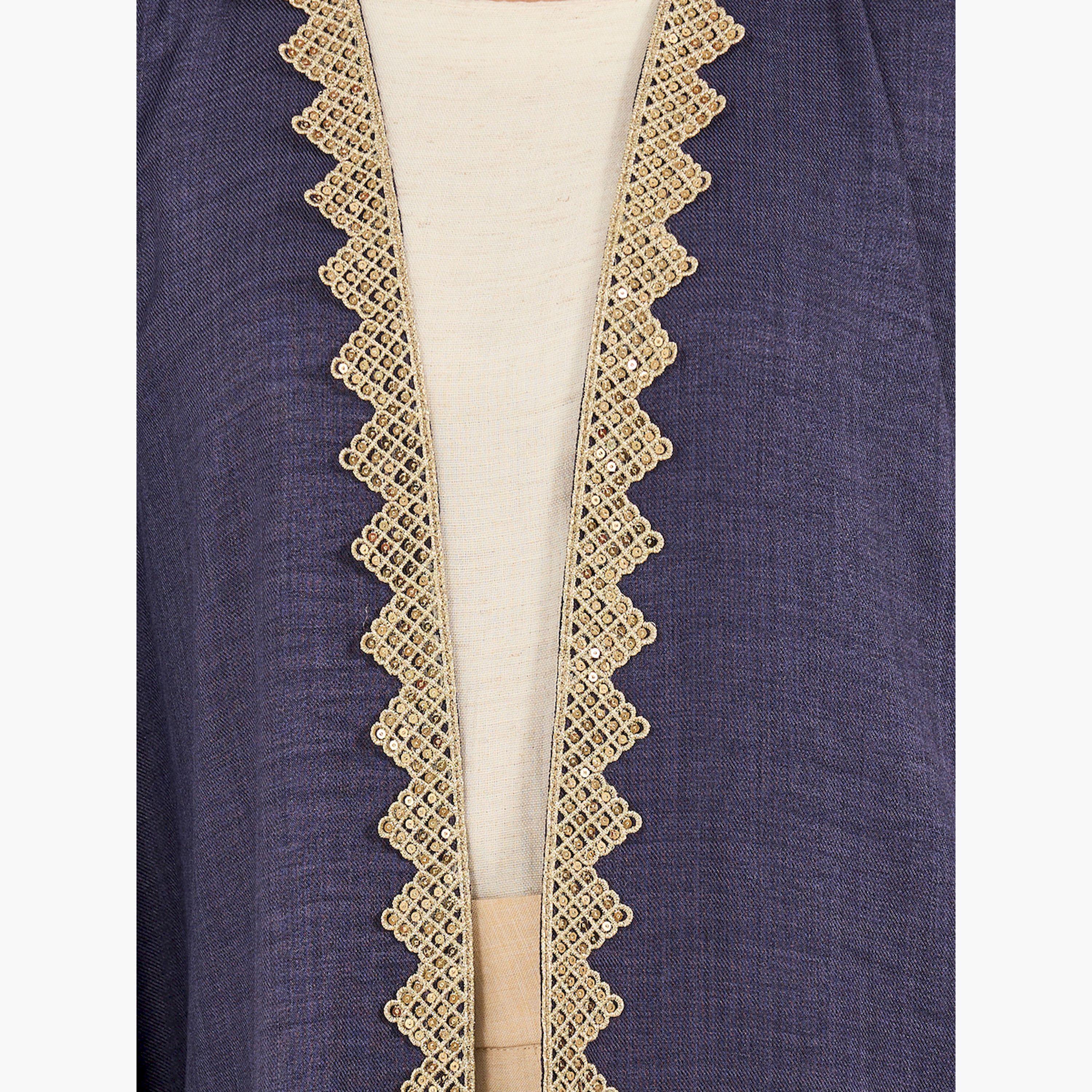 عباية بتفاصيل دانتيل وأكمام خفاش-women-arabicclothing-abayas-image-4