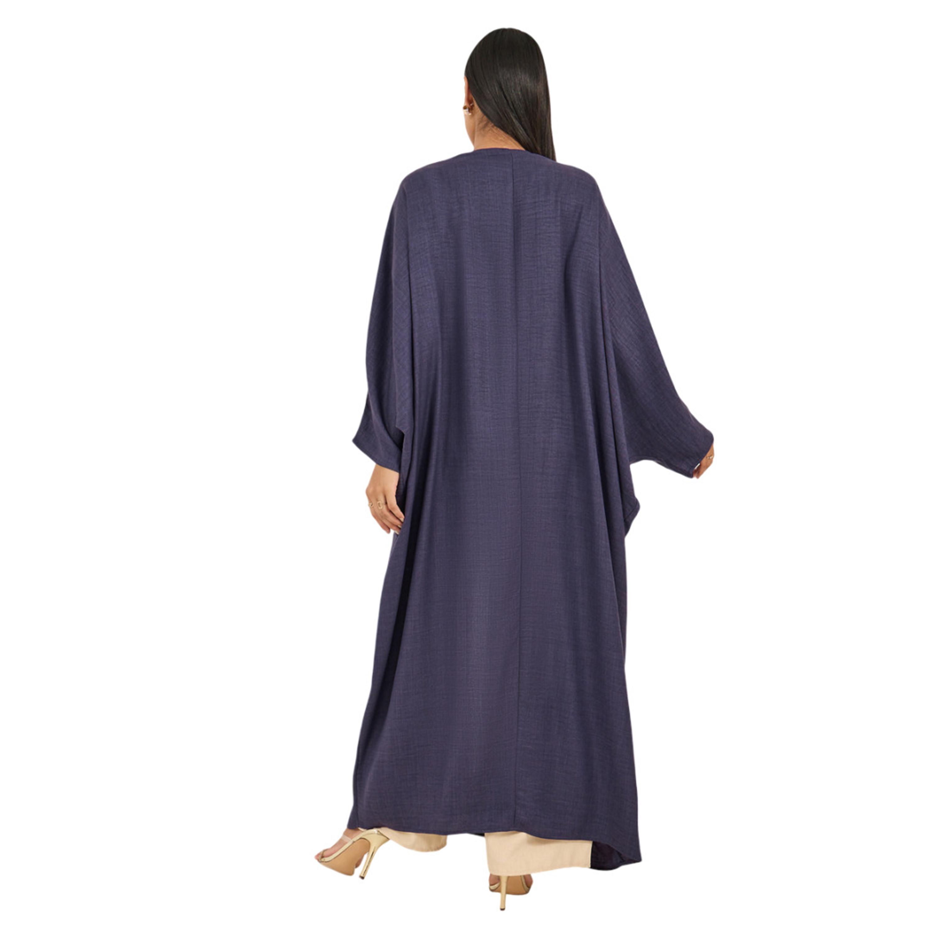 عباية بتفاصيل دانتيل وأكمام خفاش-women-arabicclothing-abayas-image-5