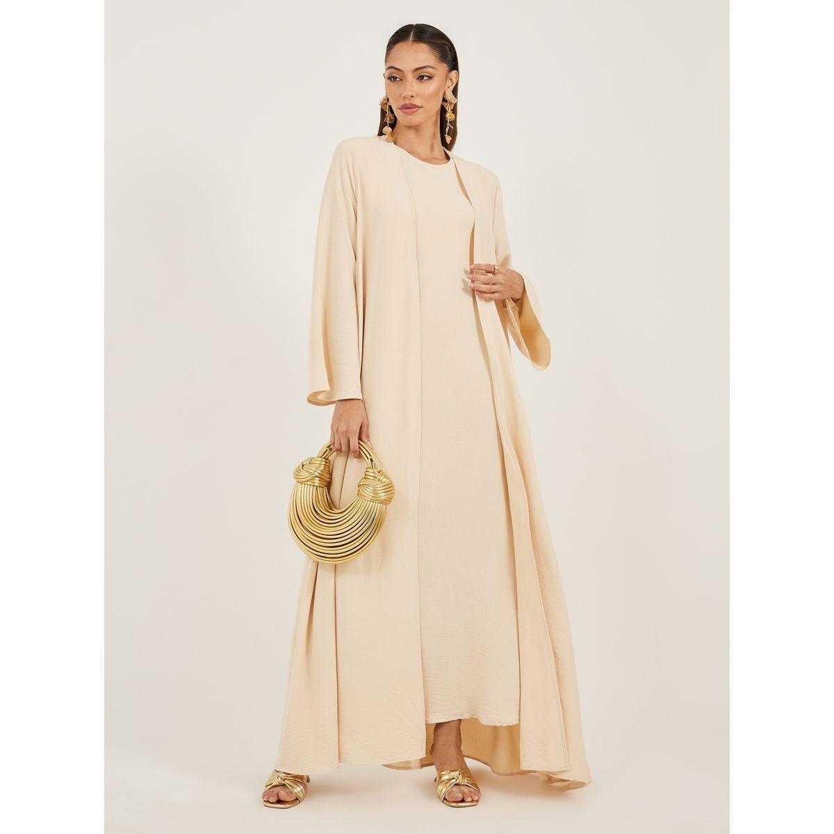 Amirah X Styli 2 Piece Abaya Modest Set-women-arabicclothing-sets-image-1