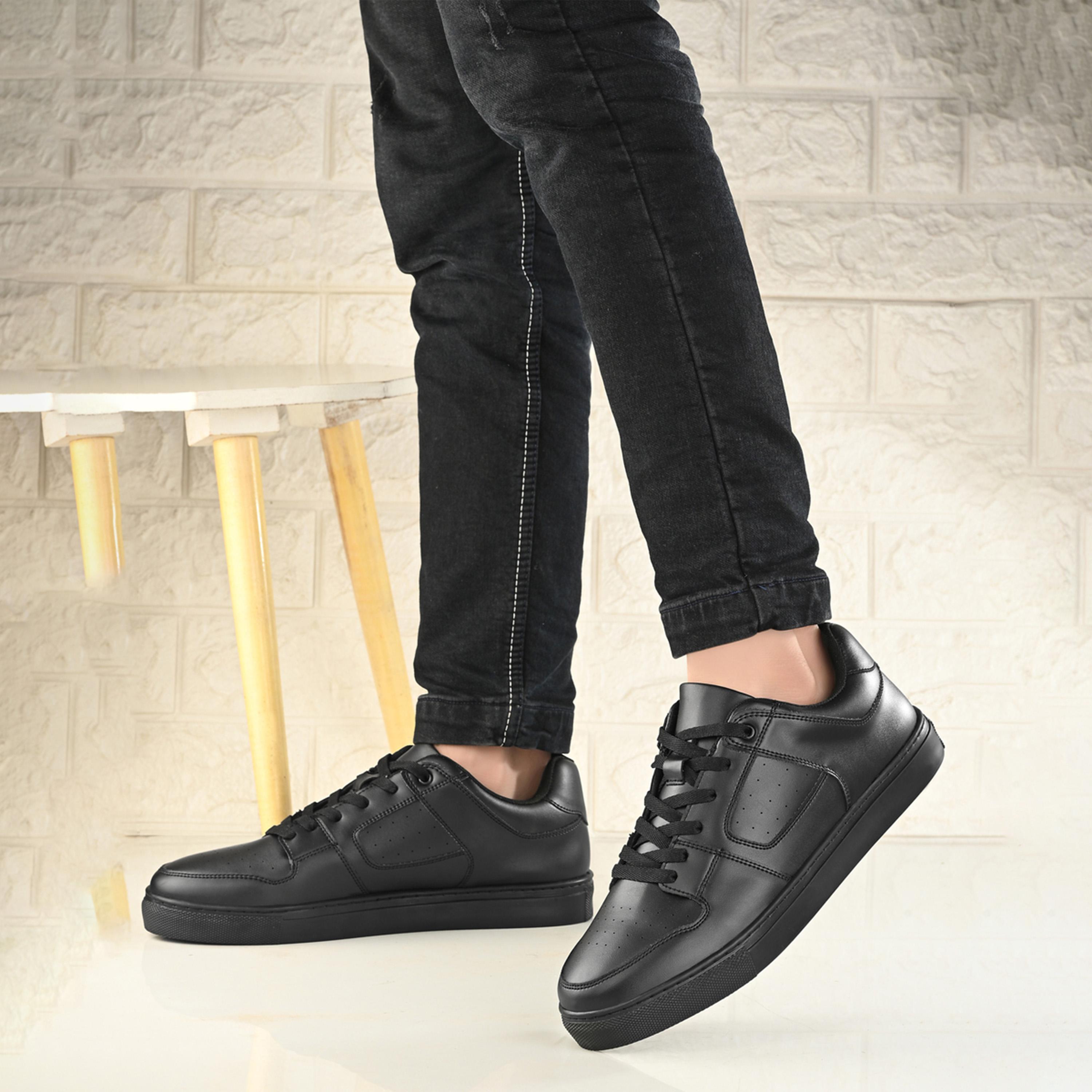 Styli Platform Sole Lace Up Court Sneakers-men-shoes-sneakers-image-2