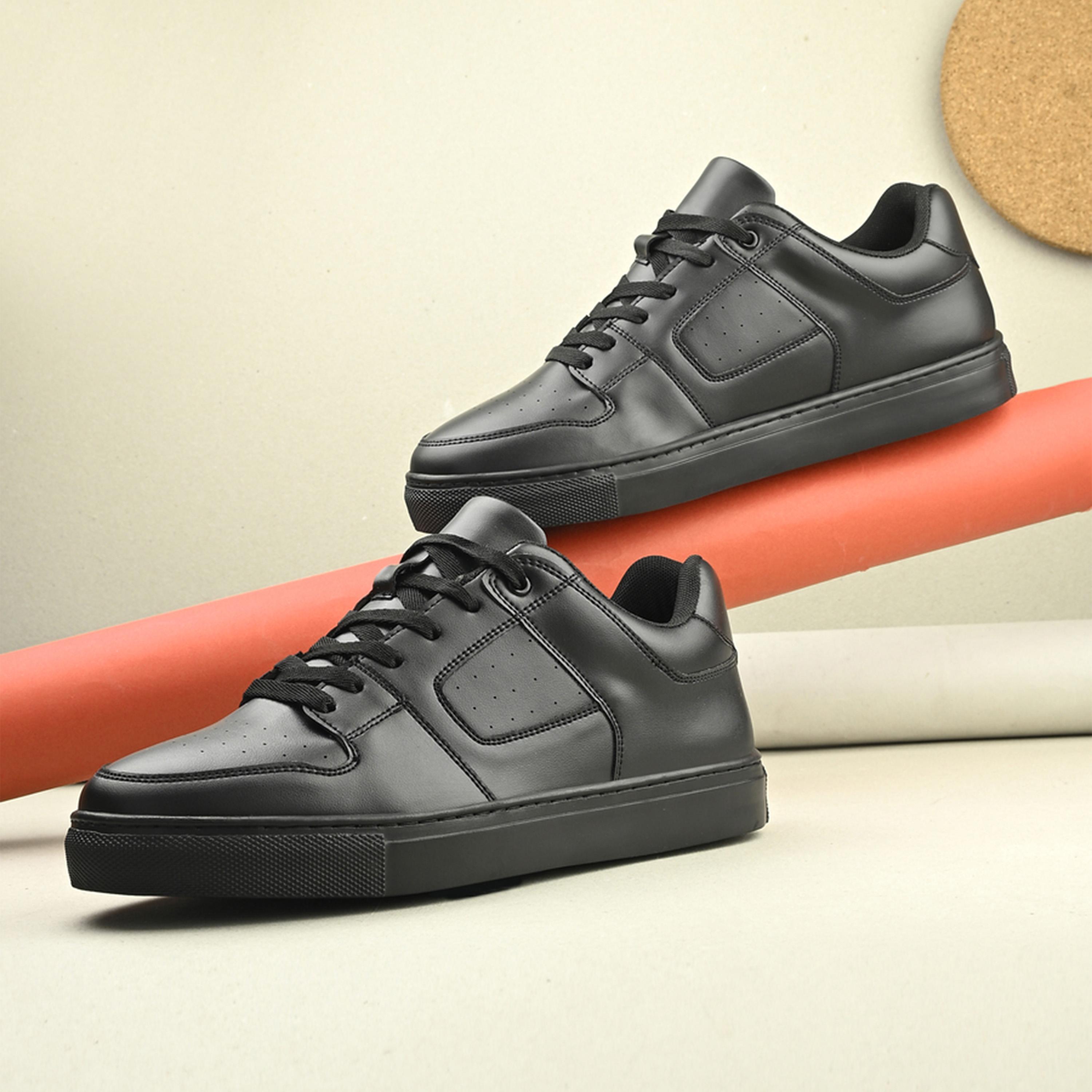 Styli Platform Sole Lace Up Court Sneakers-men-shoes-sneakers-image-3