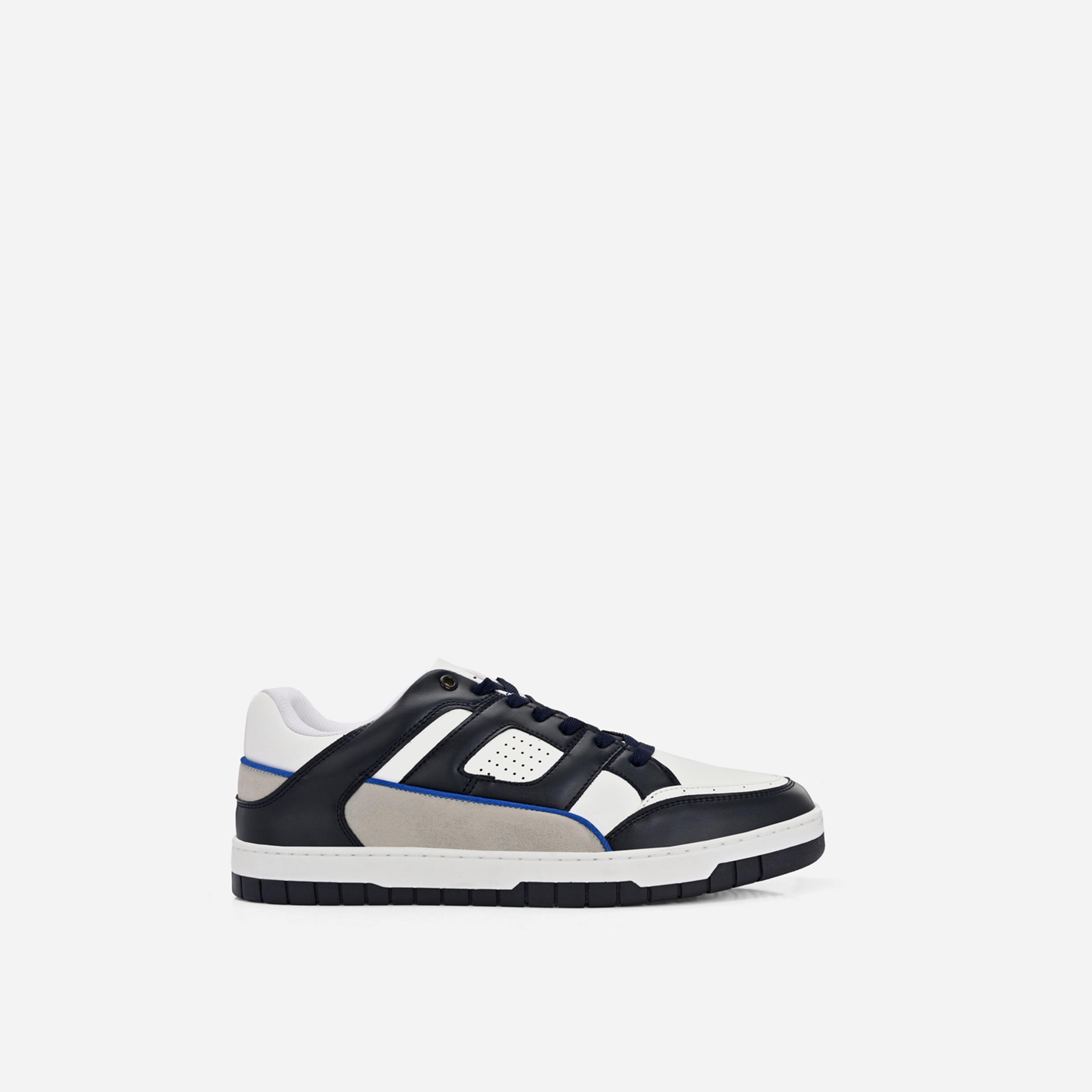 Styli Color Block Court Lace Up Sneakers-men-shoes-sneakers-image-2