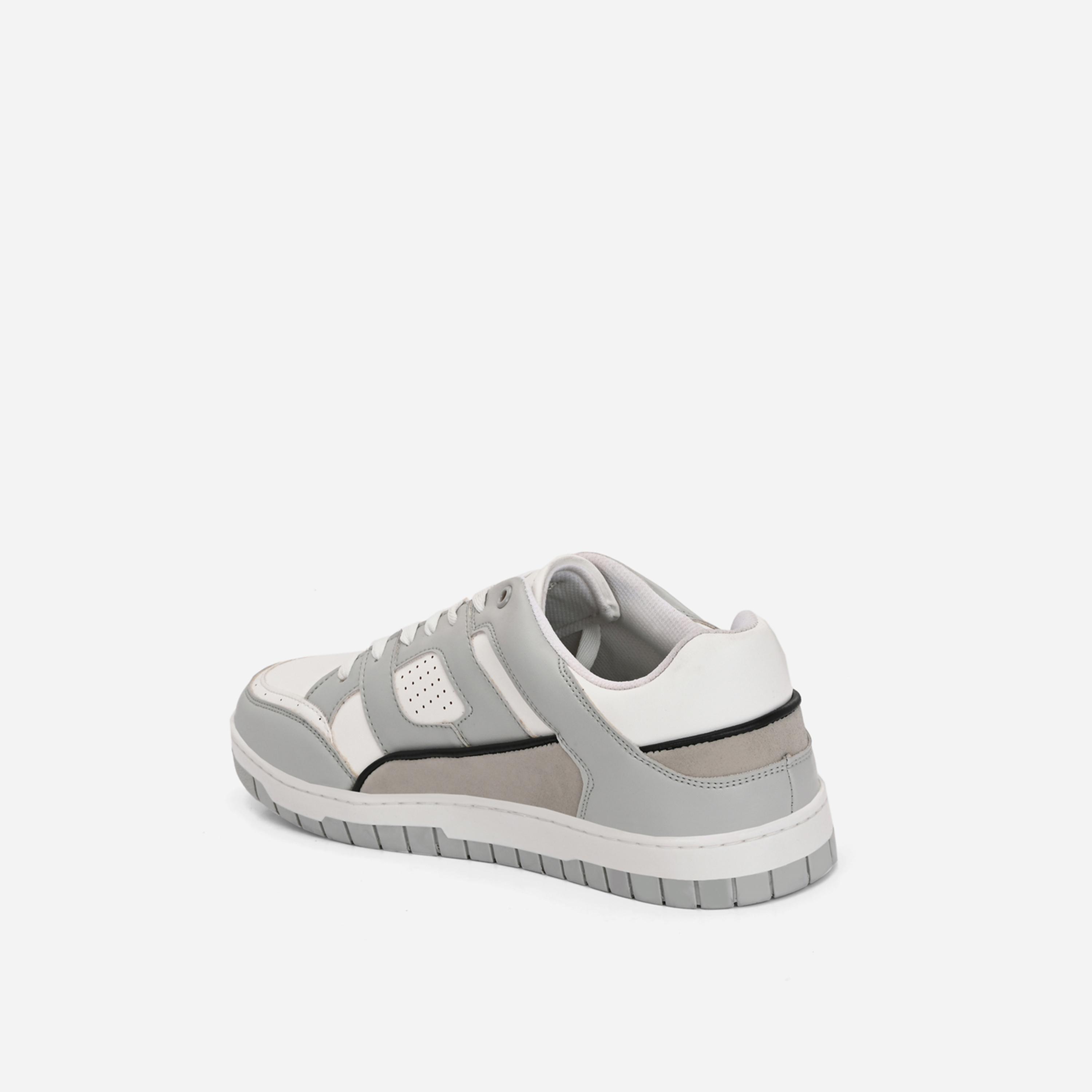 Styli Color Block Court Lace Up Sneakers-men-shoes-sneakers-image-4