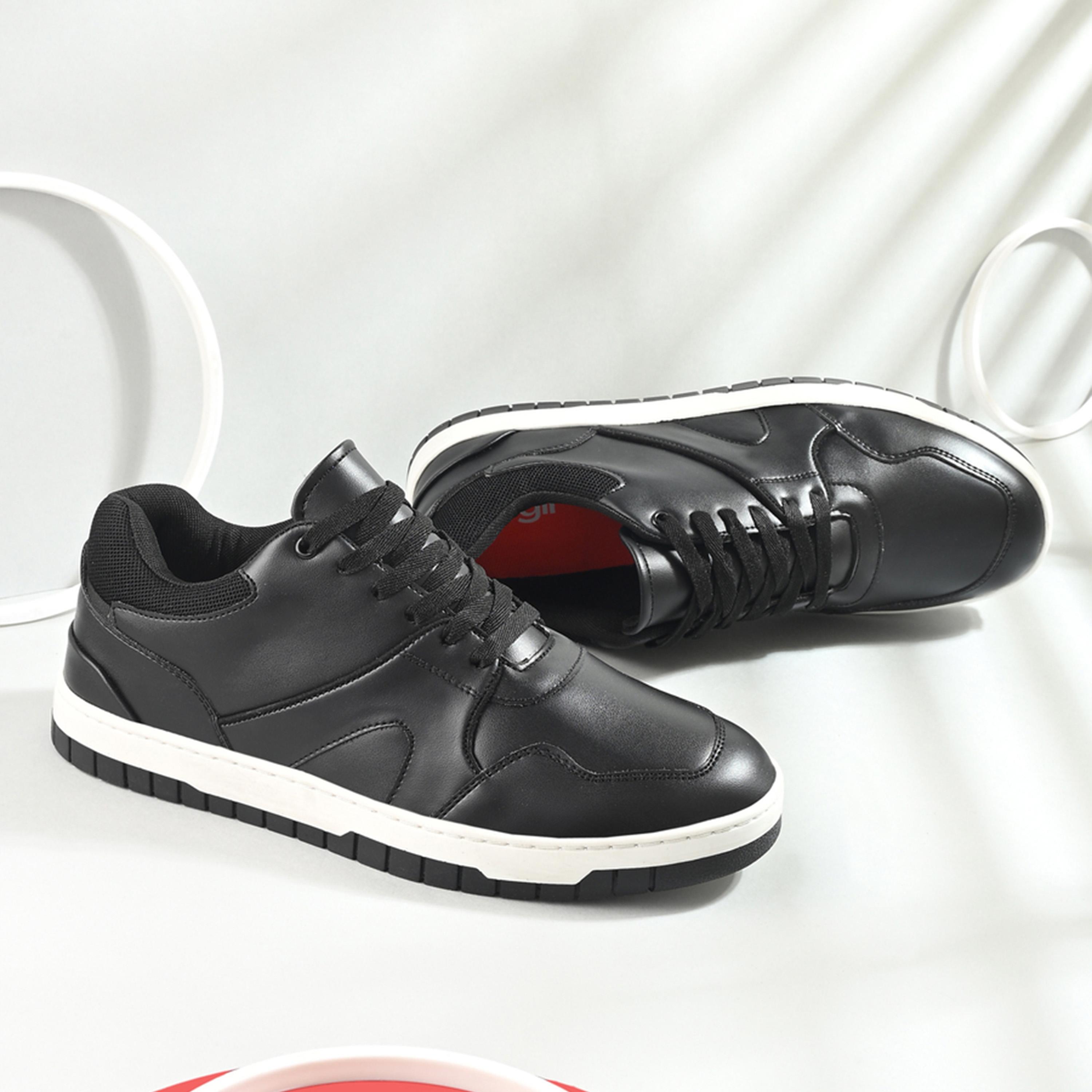 Styli Abstract Sole Lace Up Sneakers-men-shoes-sneakers-image-3