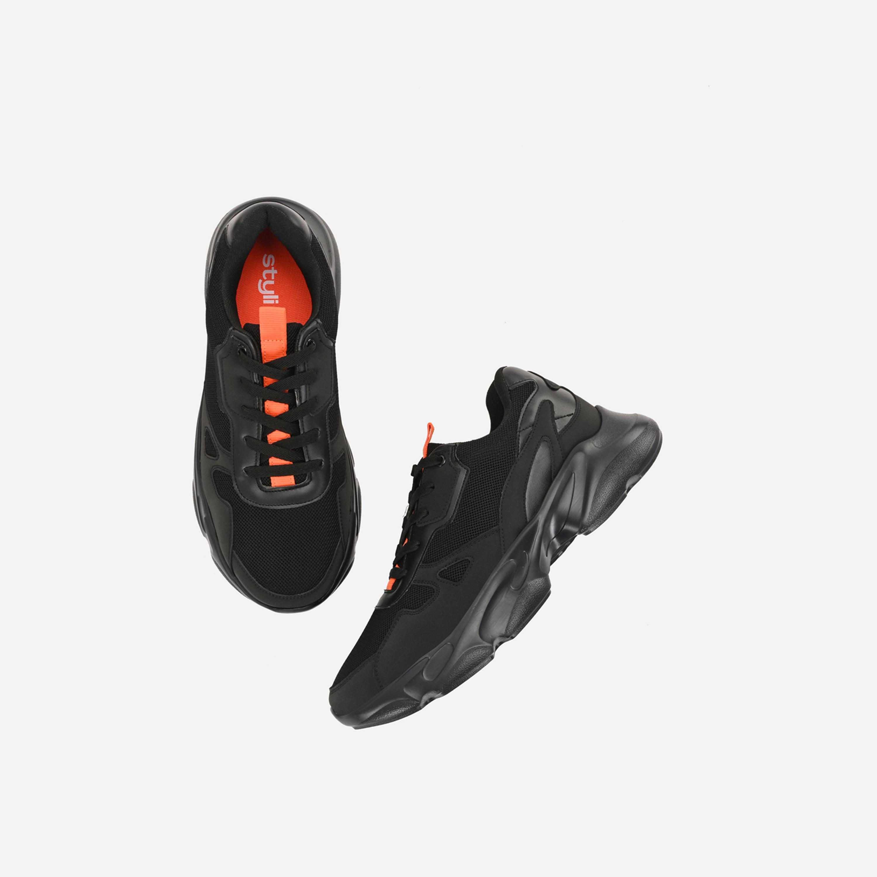 Styli Chunky Sole Lace Up Sneakers-men-shoes-sneakers-image-4