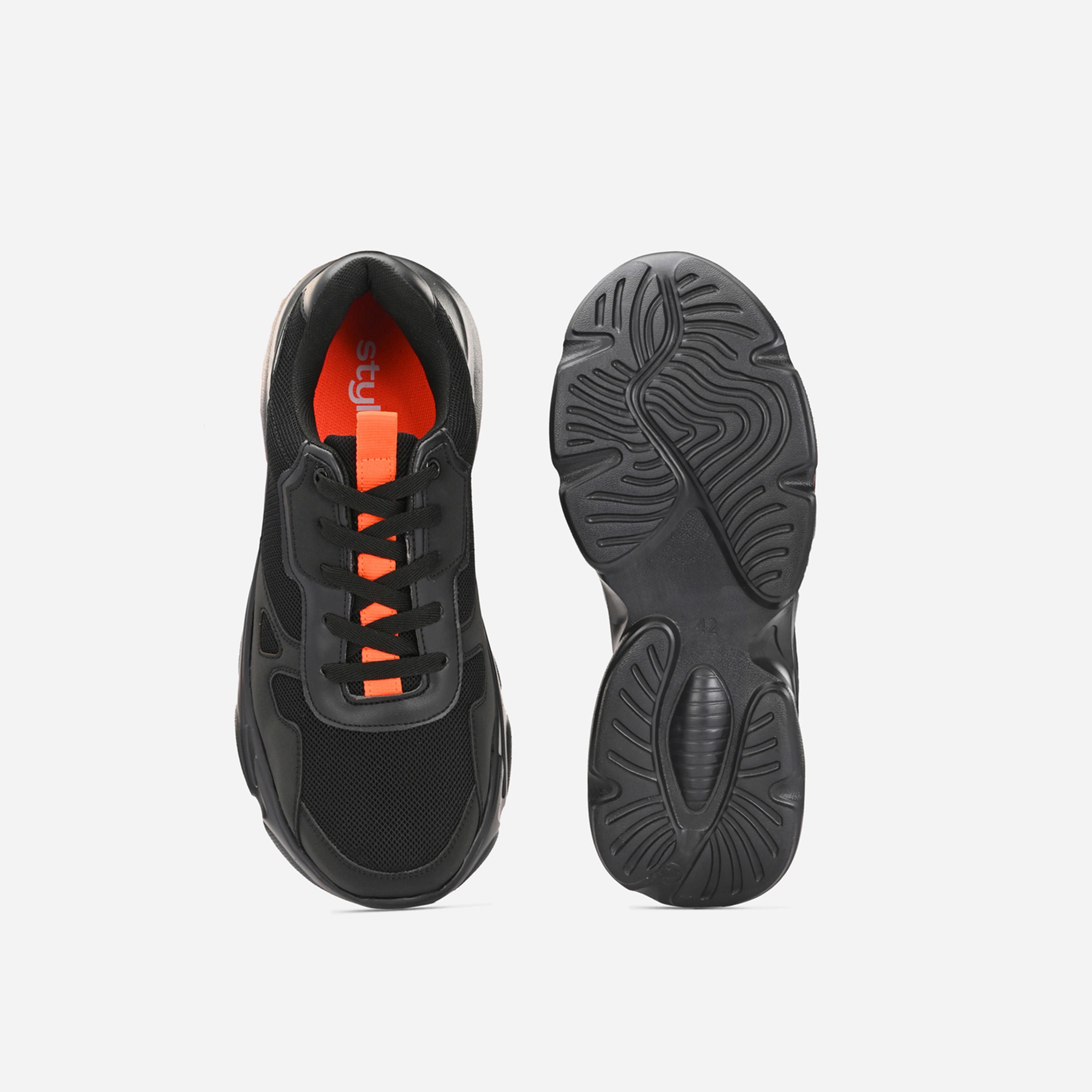 Styli Chunky Sole Lace Up Sneakers-men-shoes-sneakers-image-5