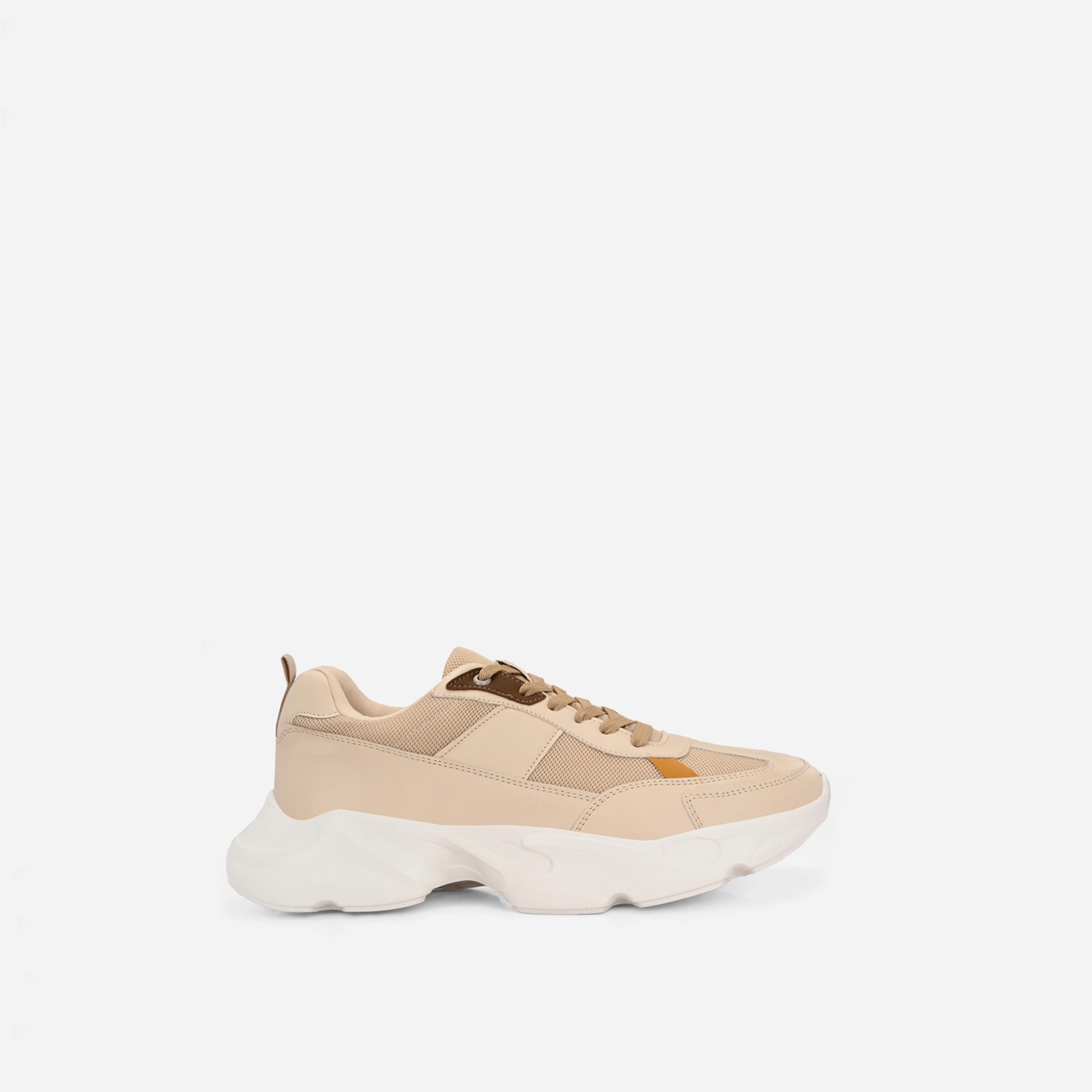 Styli Color Block Chunky Sole Lace Up Sneakers-men-shoes-sneakers-image-1