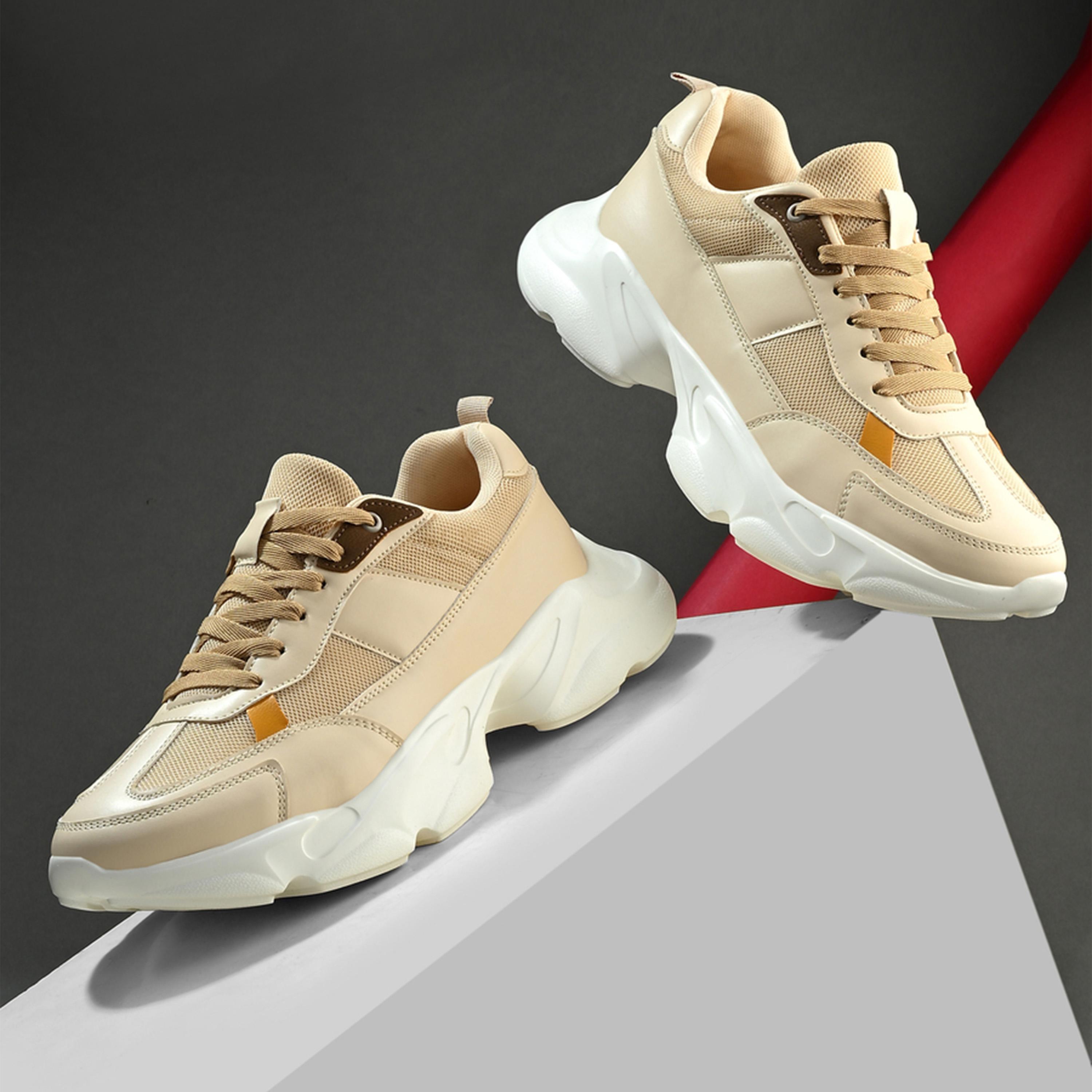 Styli Color Block Chunky Sole Lace Up Sneakers-men-shoes-sneakers-image-3