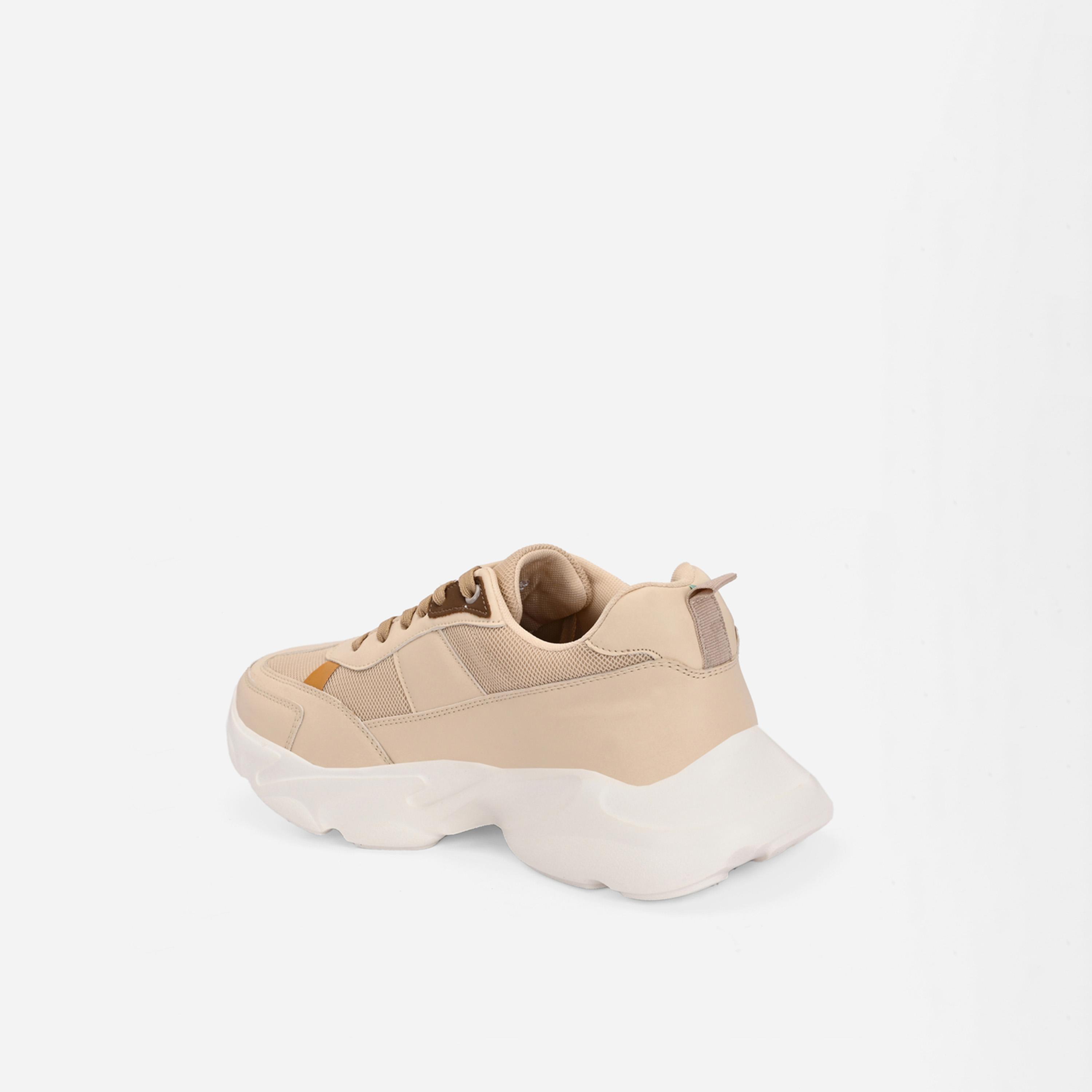 Styli Color Block Chunky Sole Lace Up Sneakers-men-shoes-sneakers-image-4