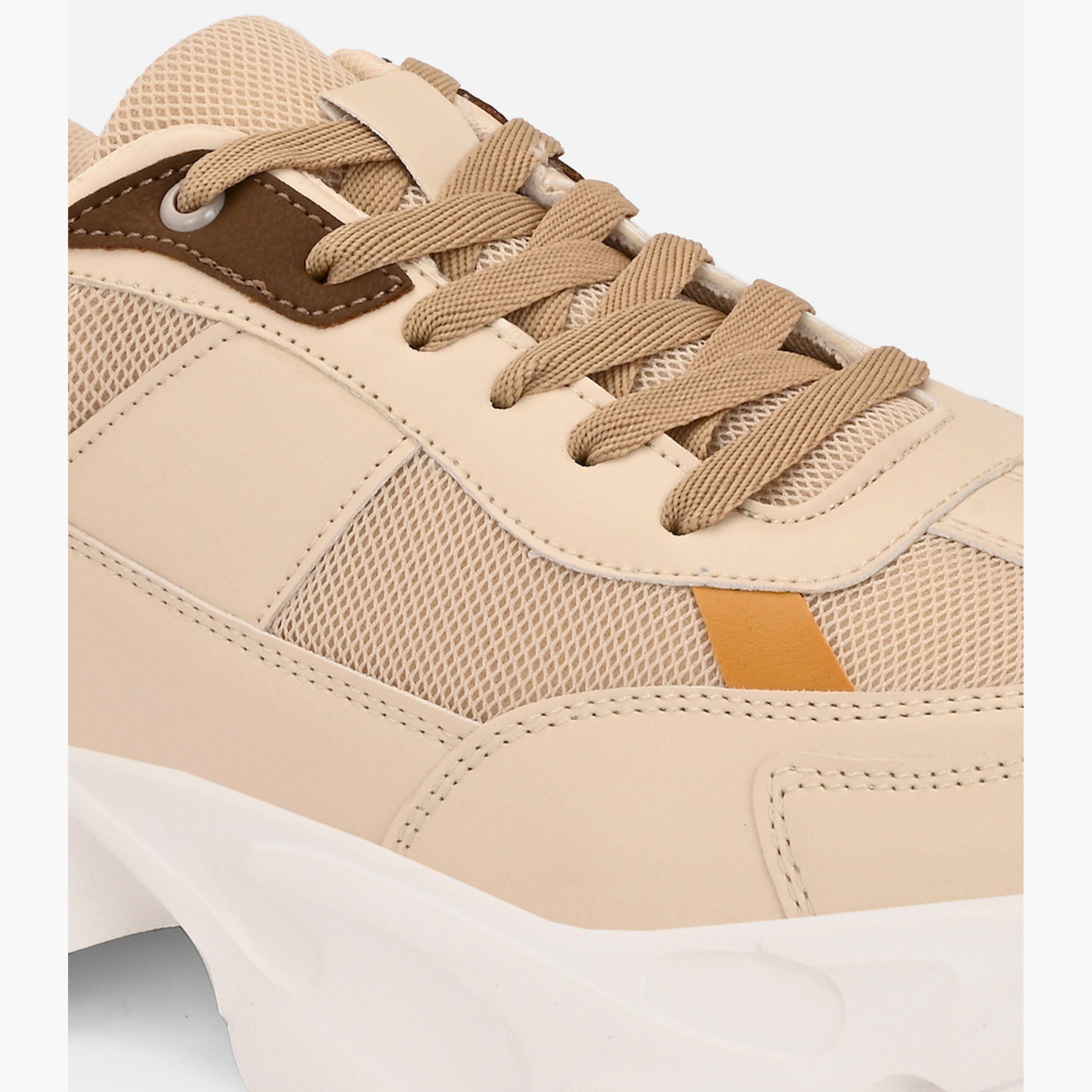 Styli Color Block Chunky Sole Lace Up Sneakers-men-shoes-sneakers-image-6