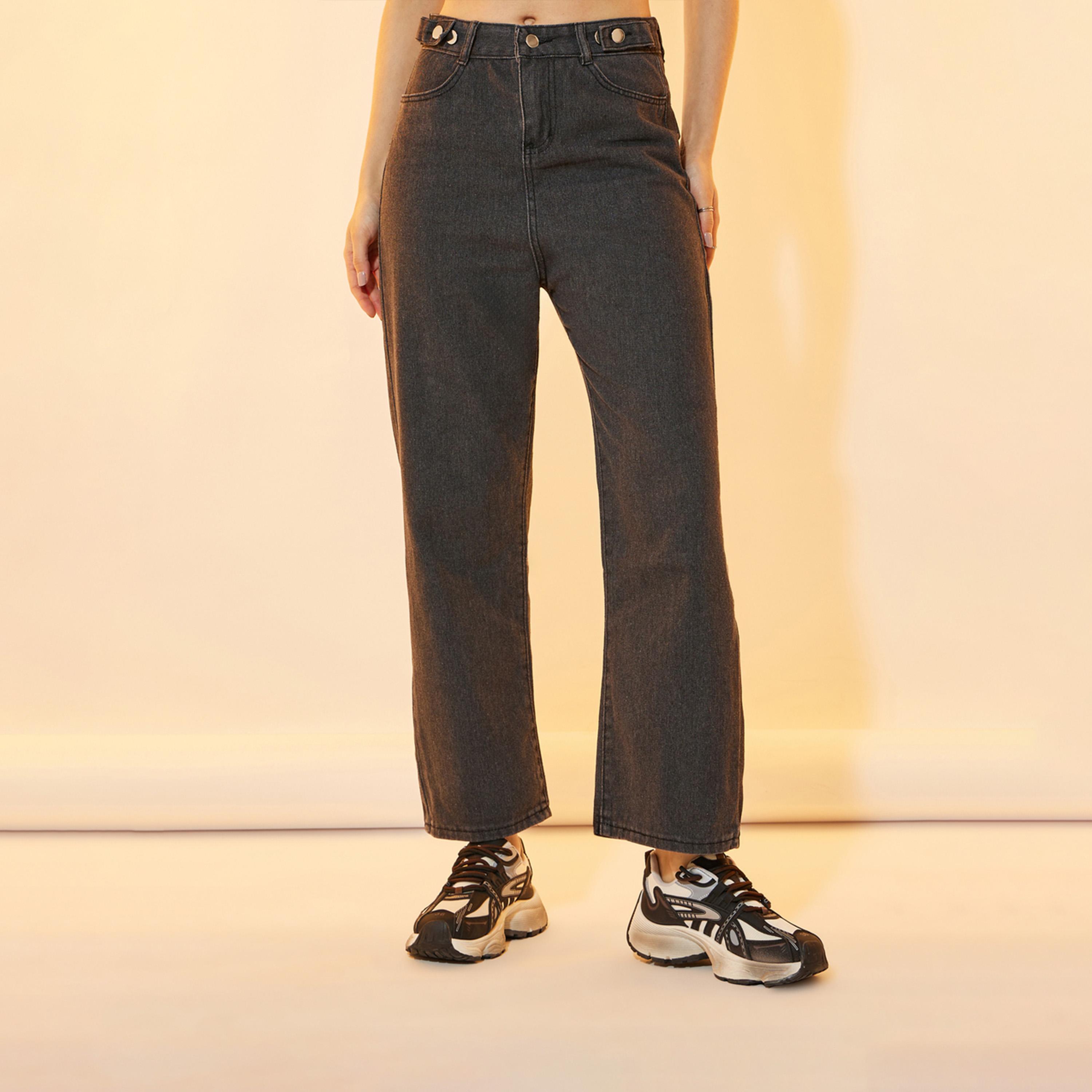 Take Two Solid Mid Rise Straight Fit Jeans-women-clothing-bottoms-jeans-image-2