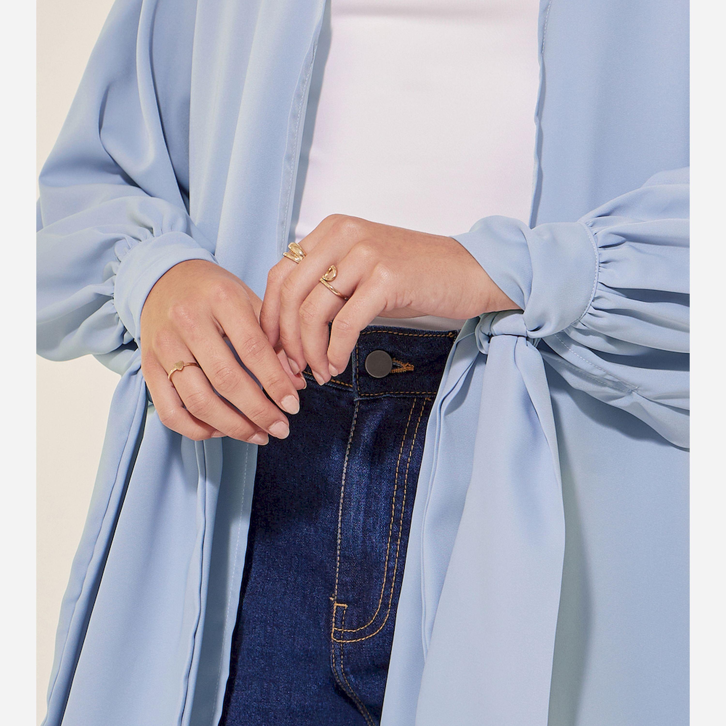 Take Two Solid Tie-Up Cuff Sleeve Maxi Kimono-women-clothing-shirtsandblouses-shirts-image-4