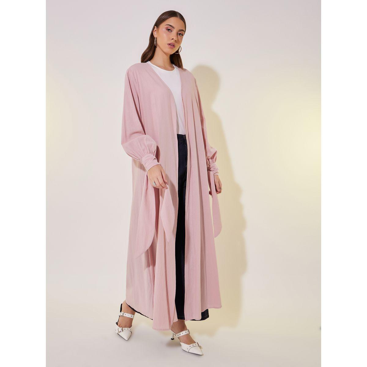 Take Two Solid Tie-Up Cuff Sleeve Maxi Kimono-women-clothing-shirtsandblouses-shirts-image-1