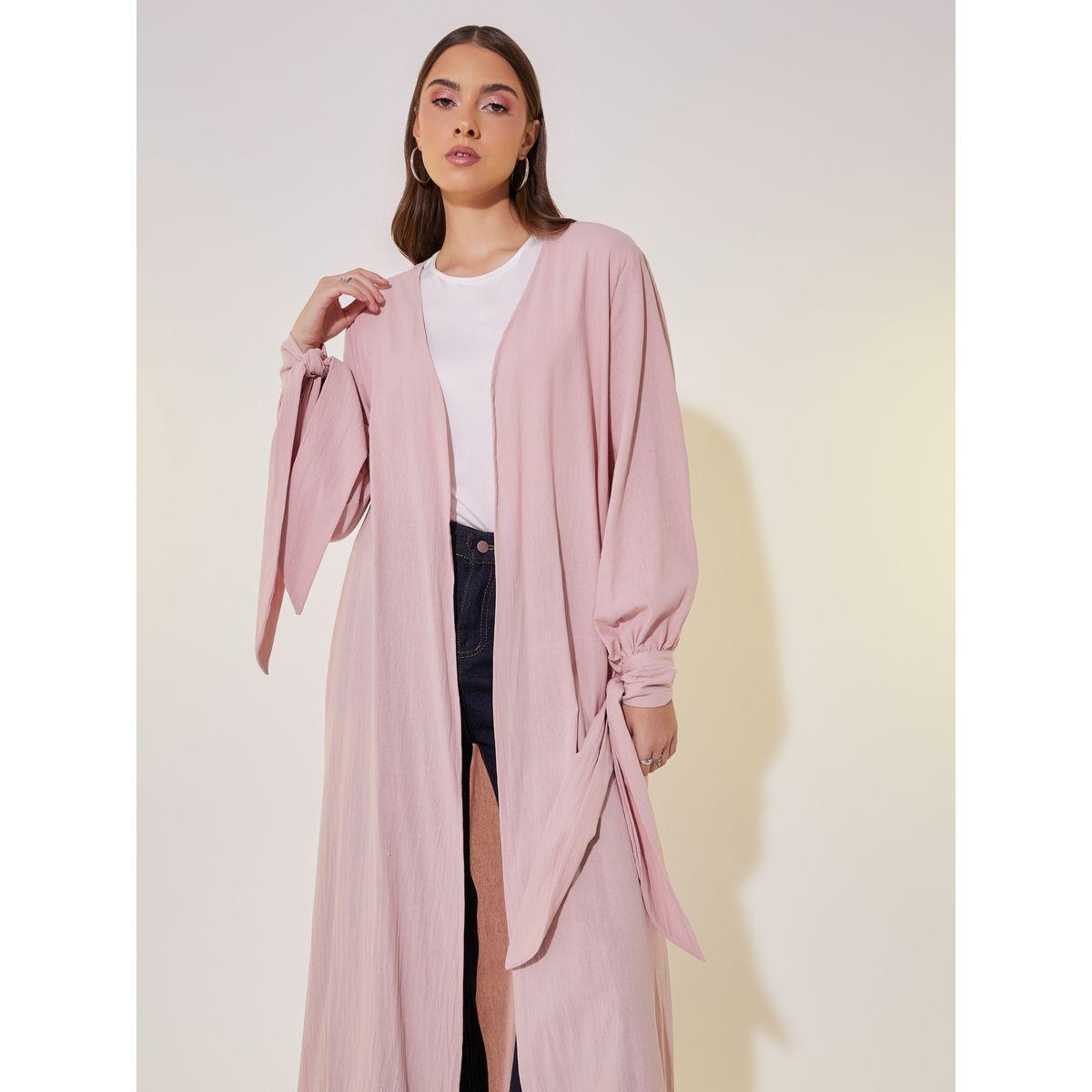 Take Two Solid Tie-Up Cuff Sleeve Maxi Kimono-women-clothing-shirtsandblouses-shirts-image-3