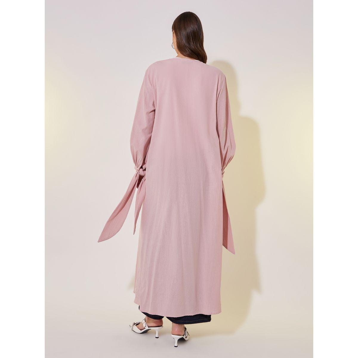 Take Two Solid Tie-Up Cuff Sleeve Maxi Kimono-women-clothing-shirtsandblouses-shirts-image-6