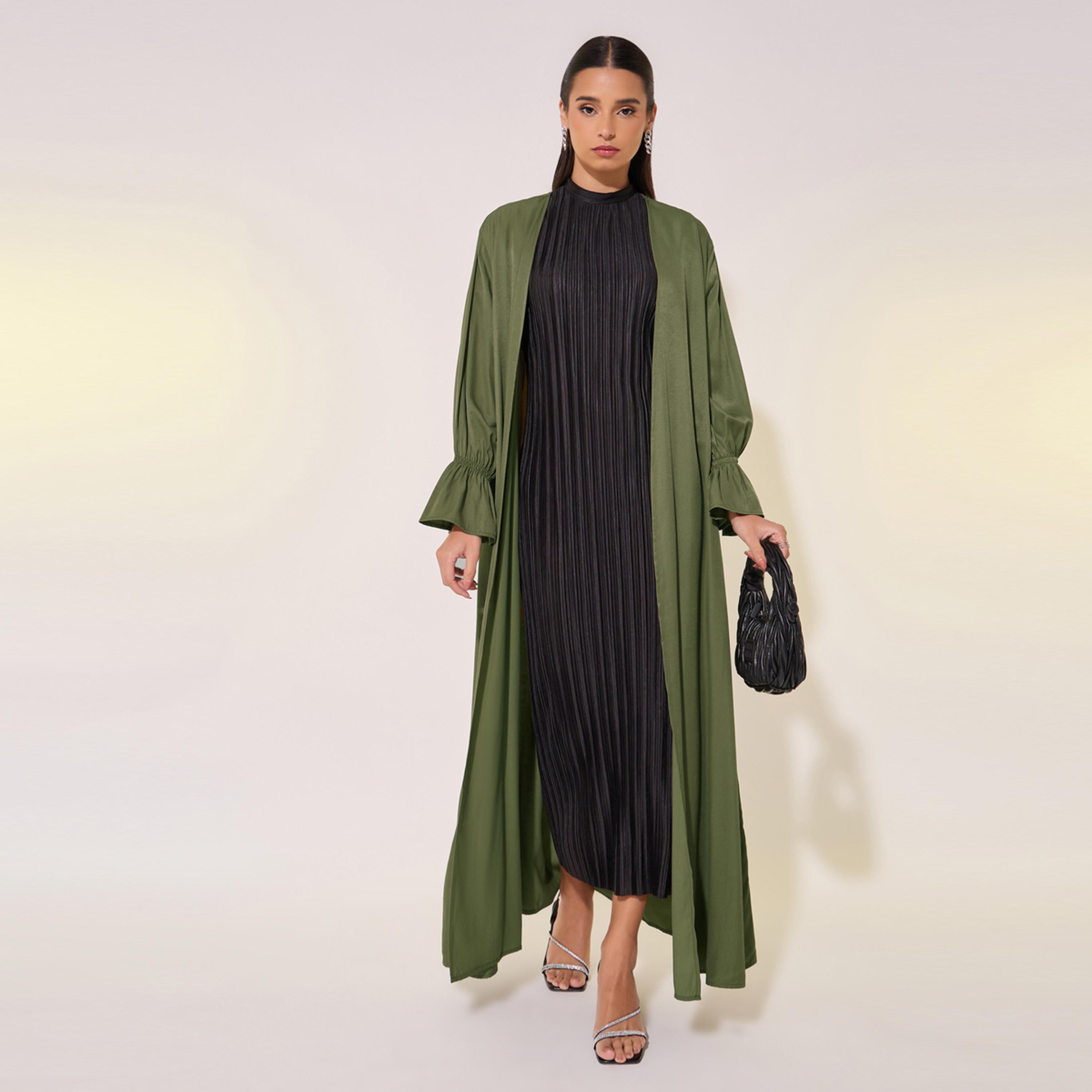 Take Two Solid Flounce Sleeve Cuff Maxi Kimono-women-clothing-shirtsandblouses-shirts-image-2
