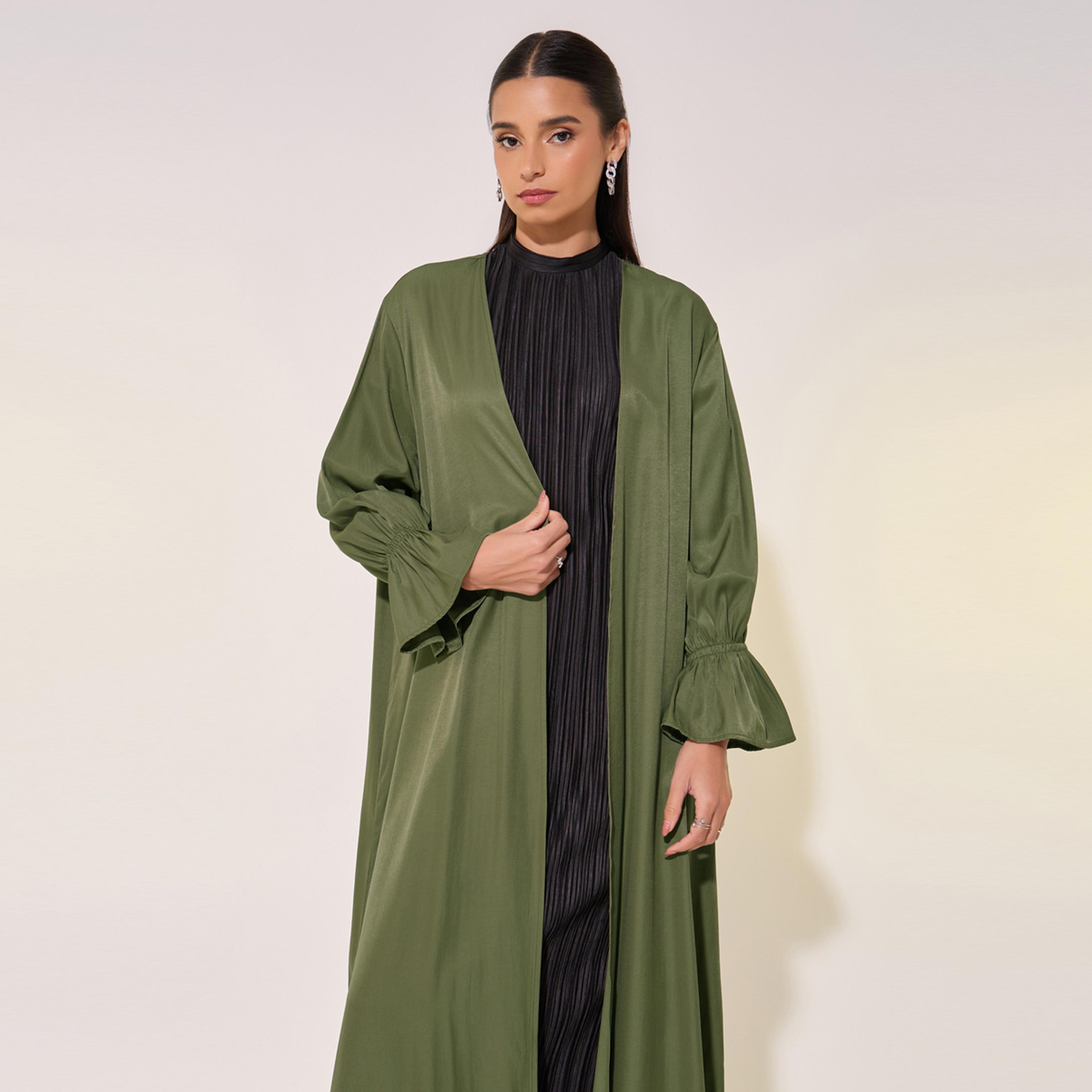 Take Two Solid Flounce Sleeve Cuff Maxi Kimono-women-clothing-shirtsandblouses-shirts-image-3