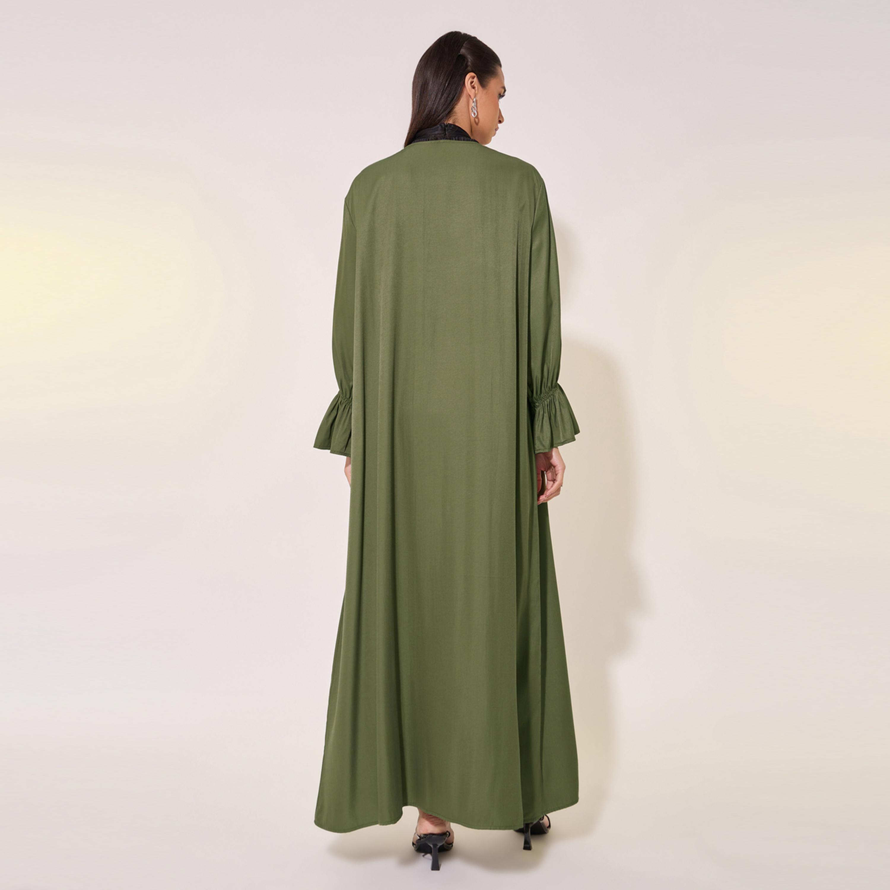 كيمونو طويل بأكمام مُكبلة سادة-women-clothing-shirtsandblouses-shirts-image-1