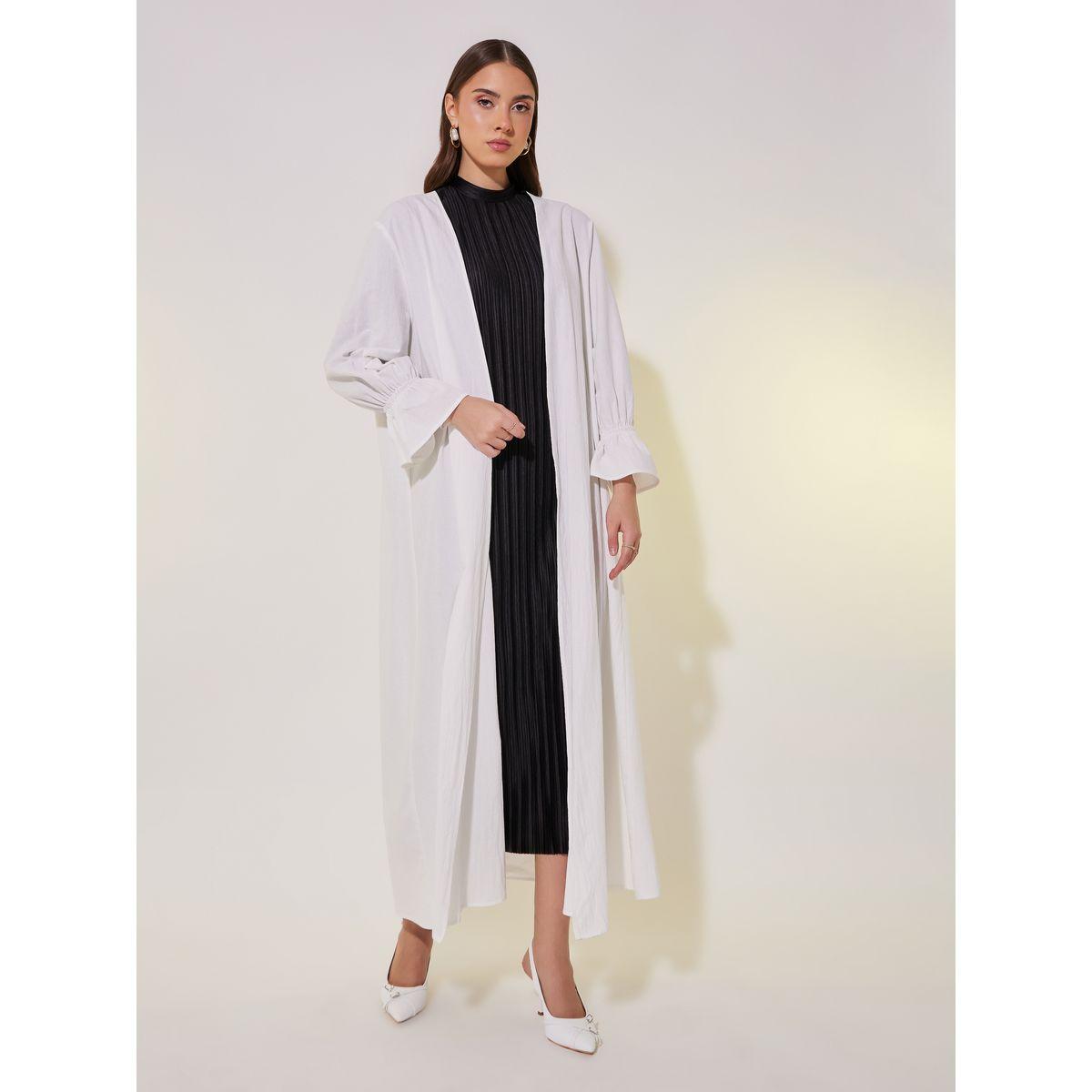 Take Two Solid Flounce Sleeve Cuff Maxi Kimono-women-clothing-shirtsandblouses-shirts-image-1