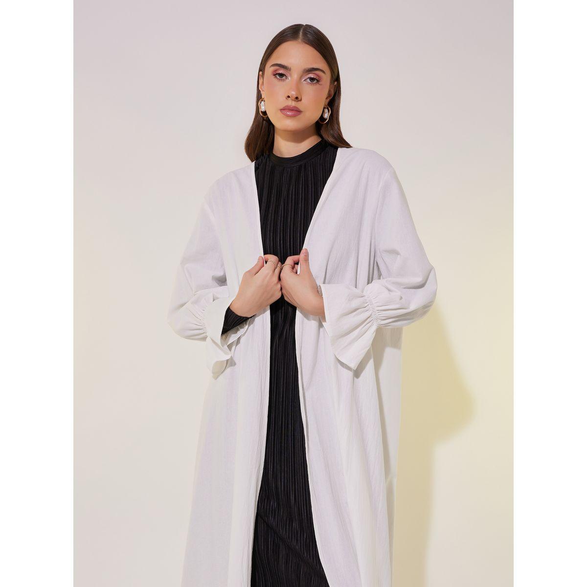 Take Two Solid Flounce Sleeve Cuff Maxi Kimono-women-clothing-shirtsandblouses-shirts-image-3