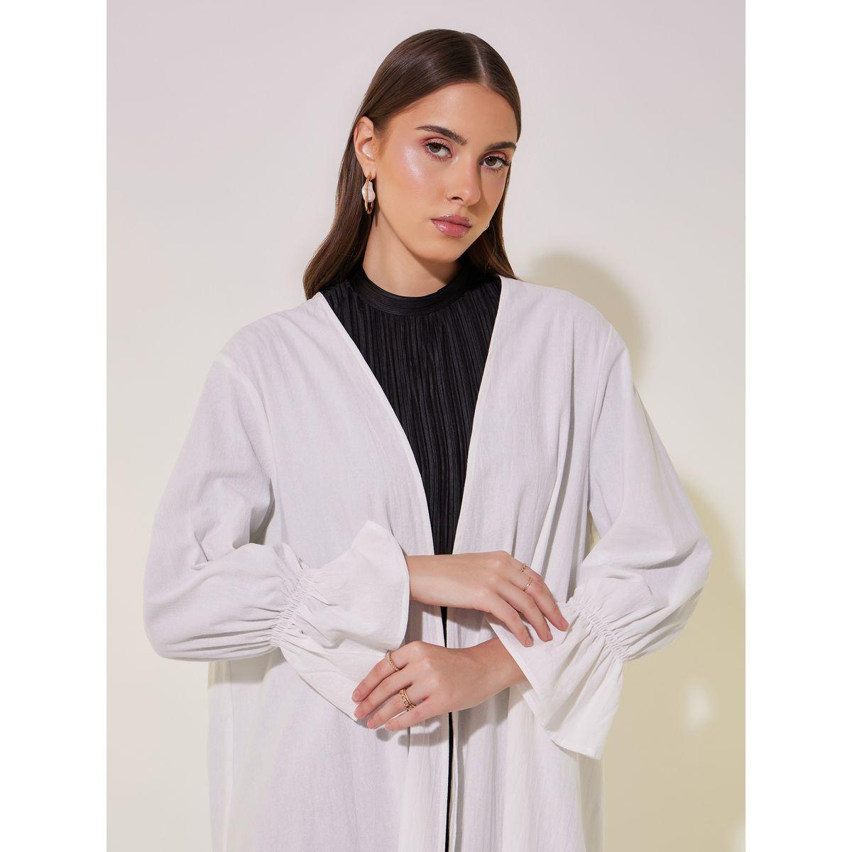 Take Two Solid Flounce Sleeve Cuff Maxi Kimono-women-clothing-shirtsandblouses-shirts-image-4