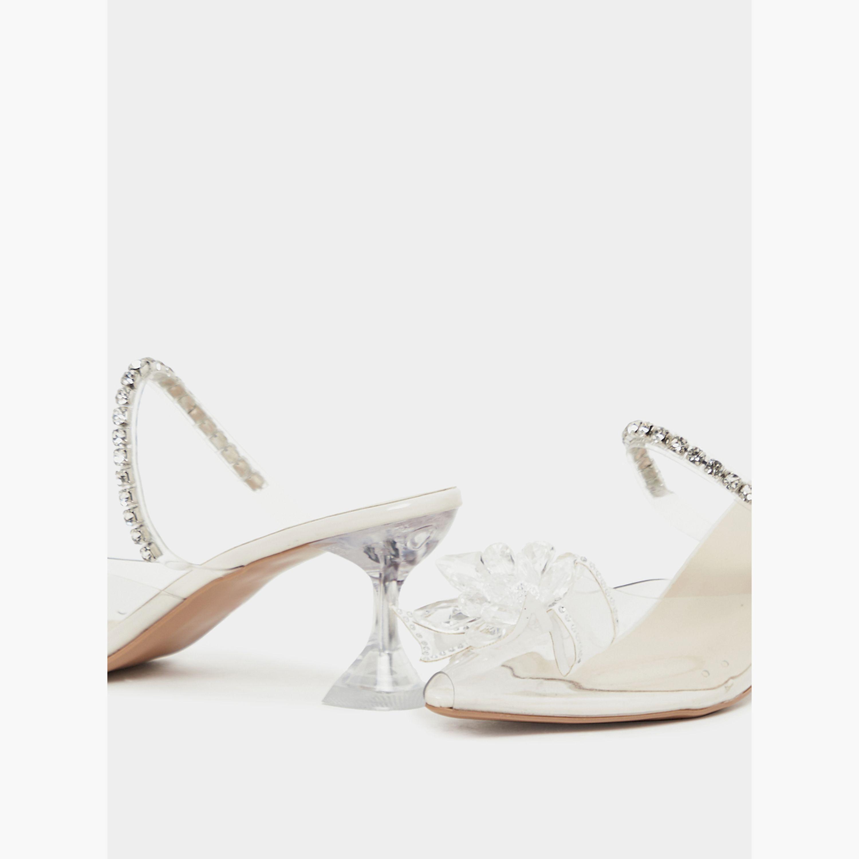 Take Two Bow Detail Transparent Block Heel Sandals-women-shoes-heels-image-3