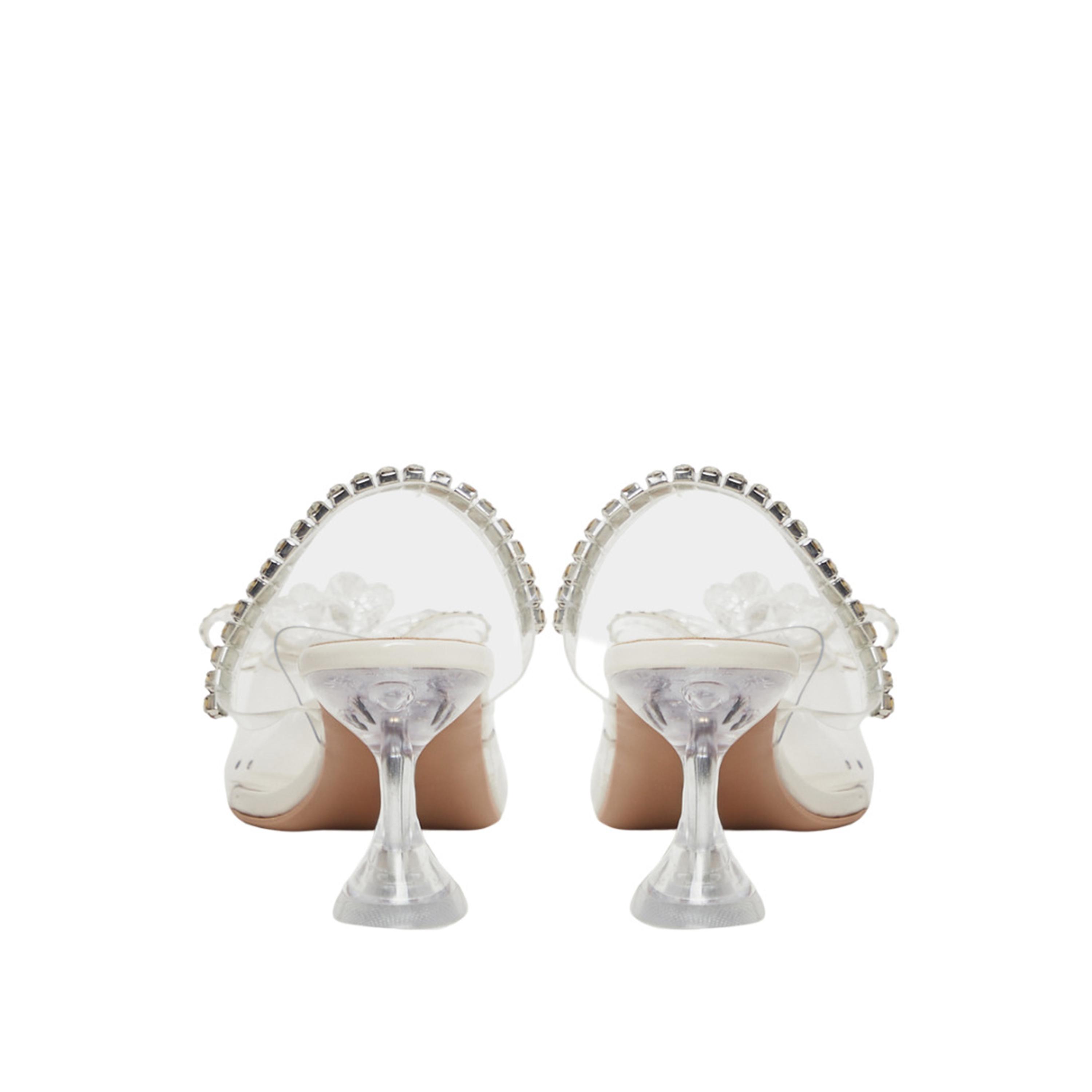 Take Two Bow Detail Transparent Block Heel Sandals-women-shoes-heels-image-4
