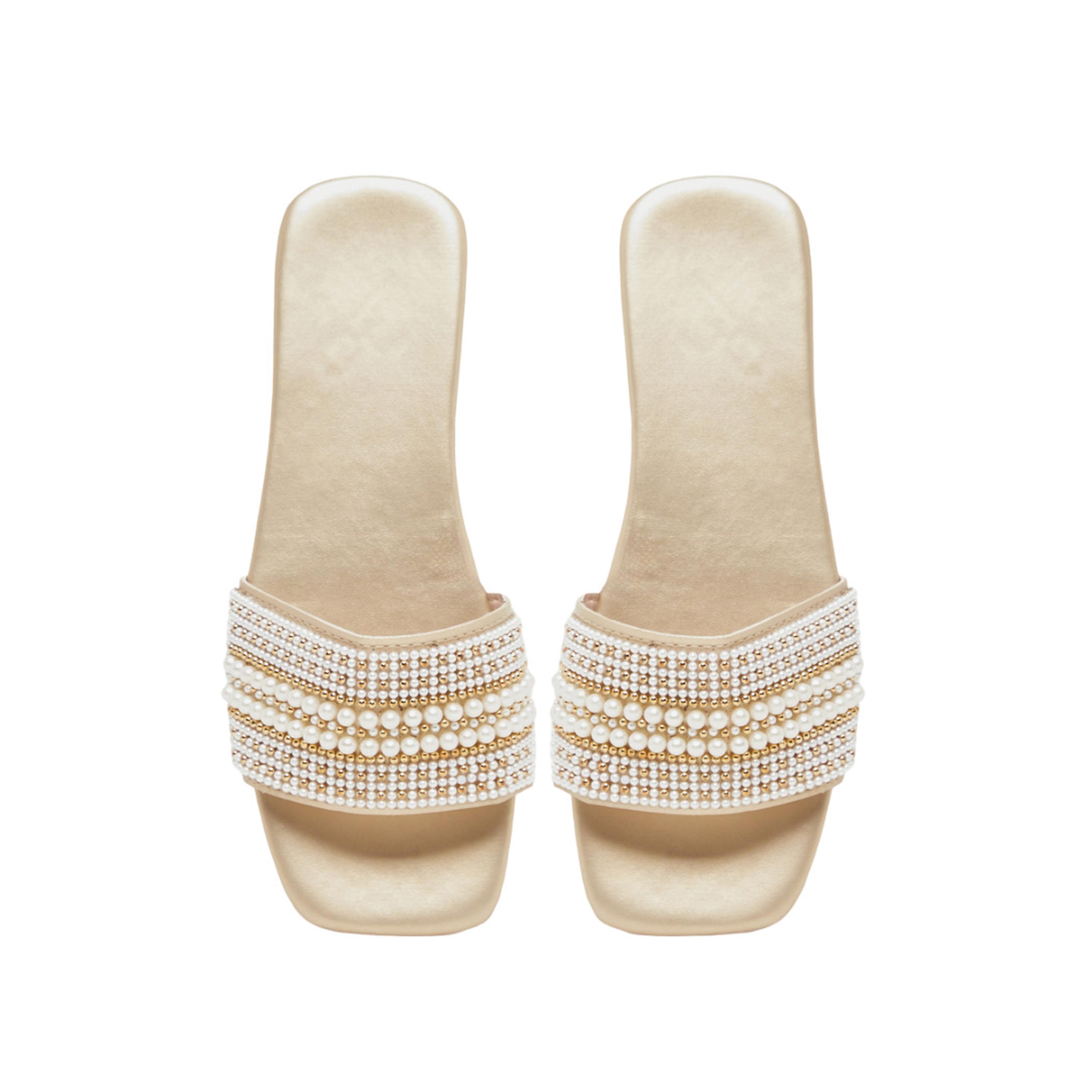 Take Two Embellished Pearl Flat Sandals-women-shoes-flipflopsandslides-image-5