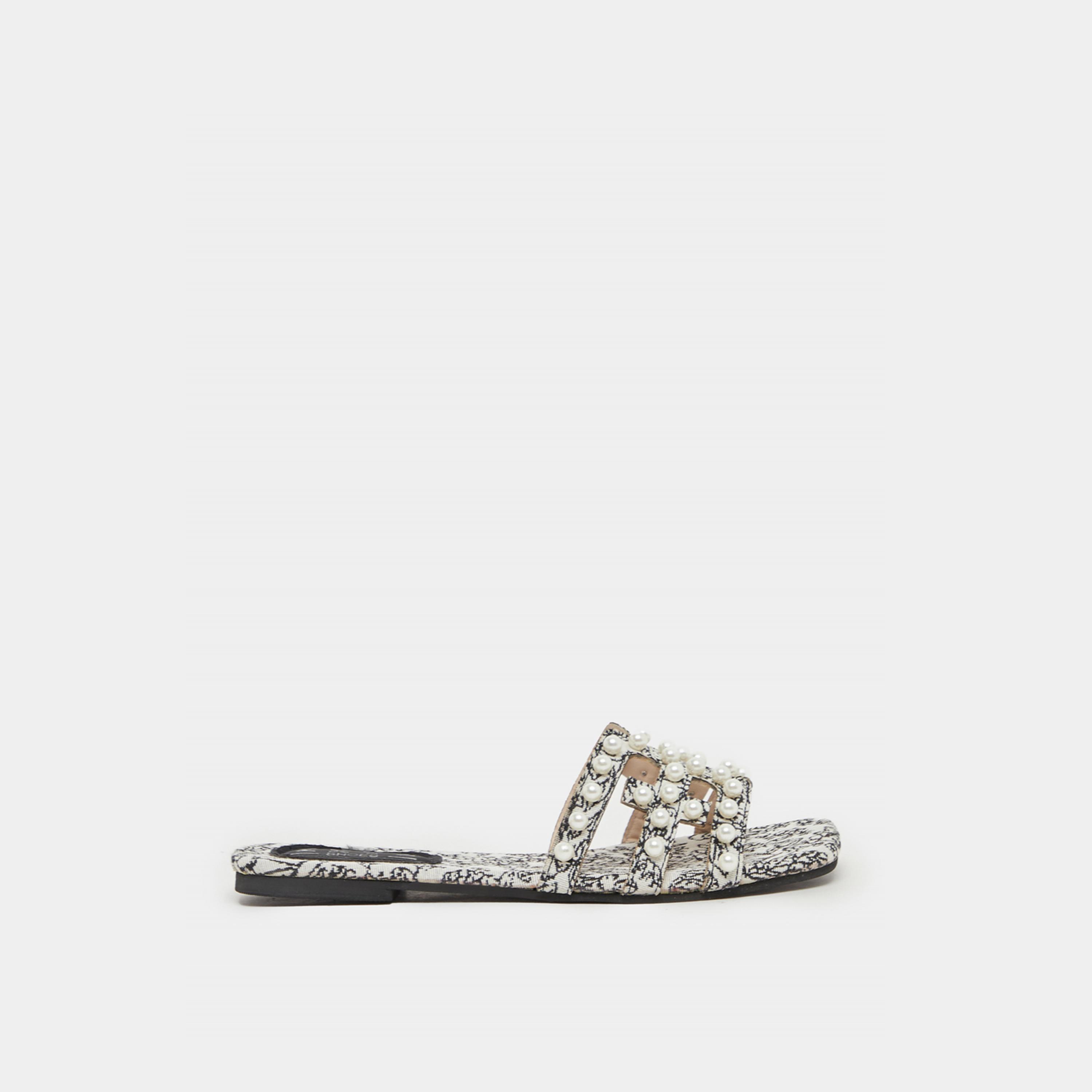 صندل مطبع منمق بلؤلؤ صناعي-women-shoes-sandals-flats-image-1