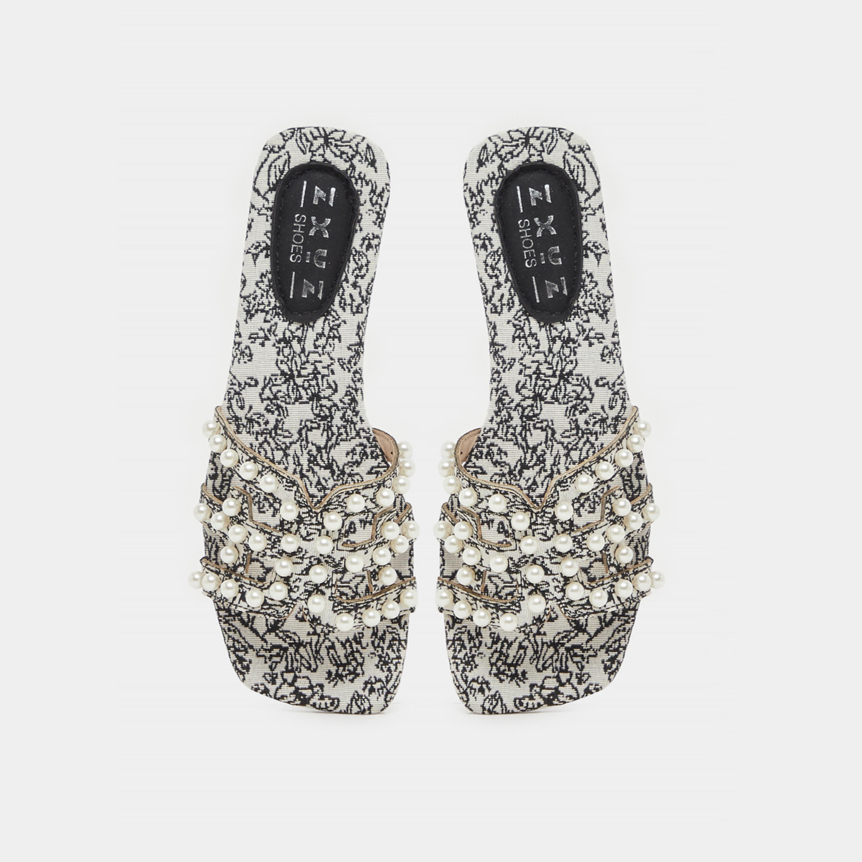 صندل مطبع منمق بلؤلؤ صناعي-women-shoes-sandals-flats-image-5