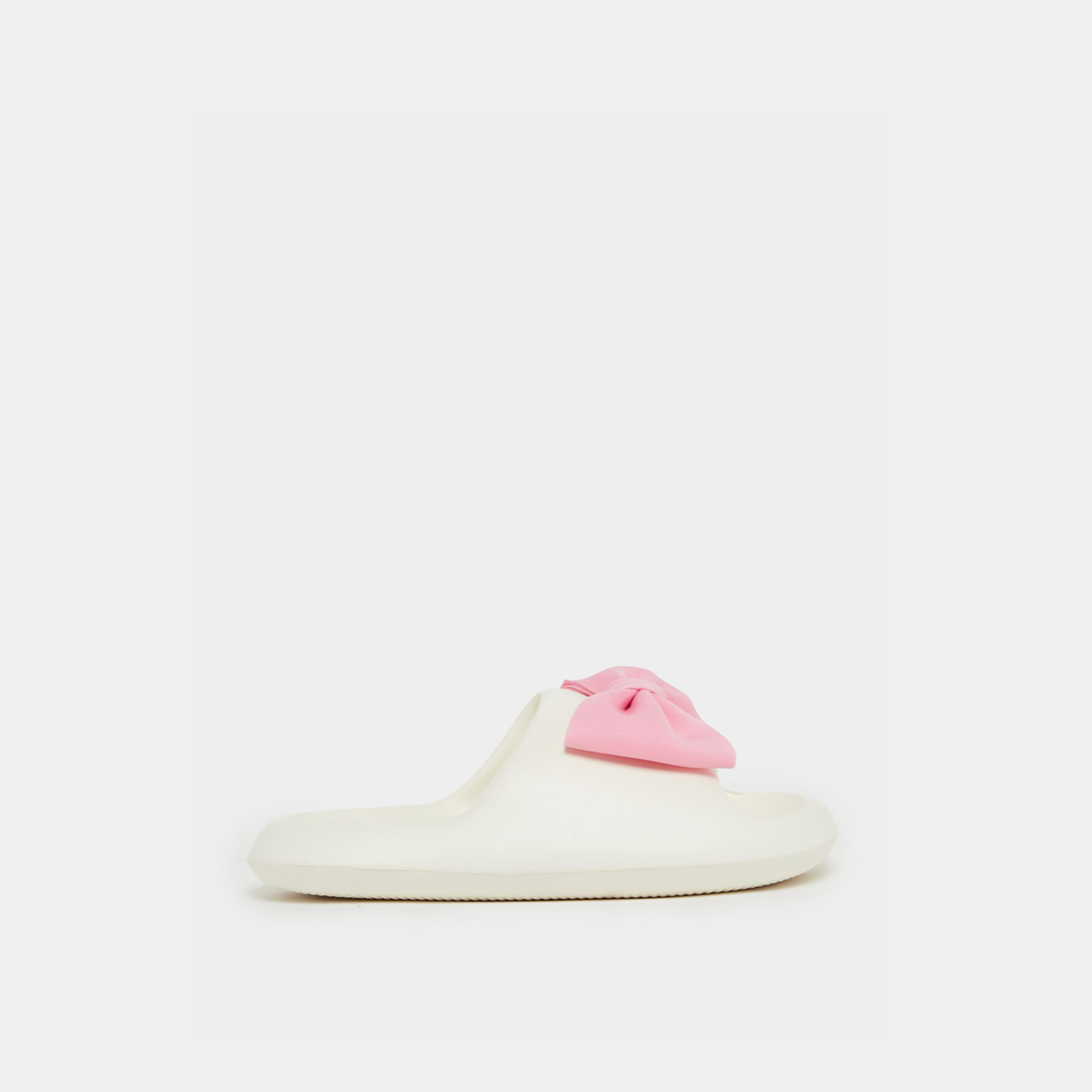 Take Two Bow Design Foam Slides-women-shoes-flipflopsandslides-image-1