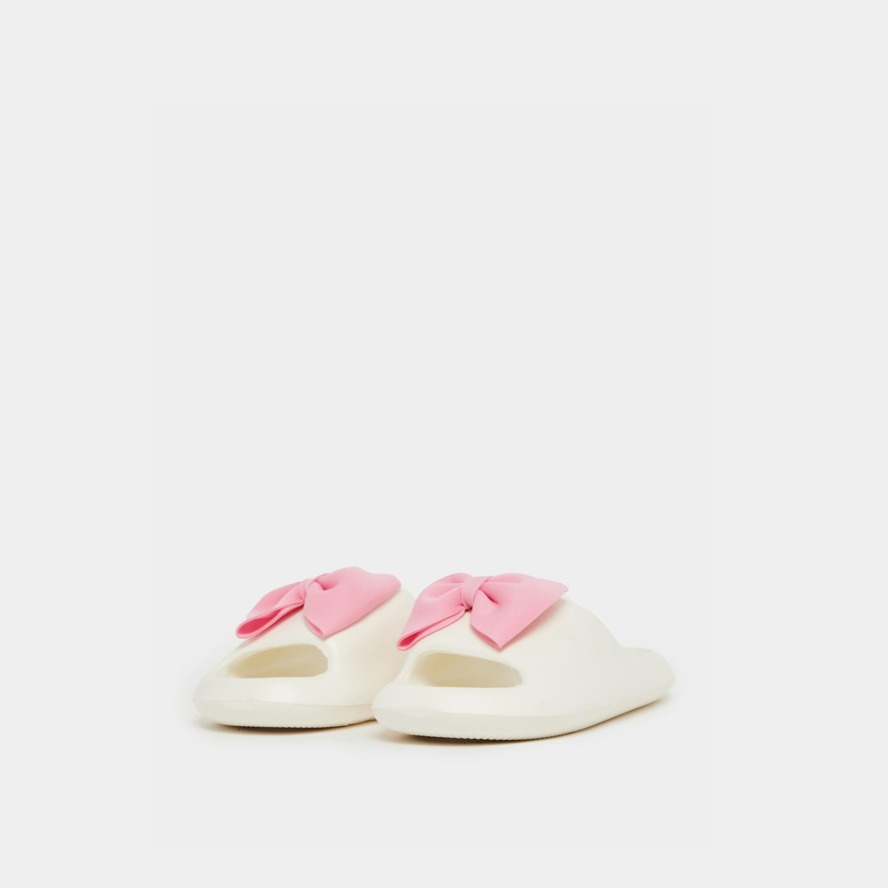 Take Two Bow Design Foam Slides-women-shoes-flipflopsandslides-image-2