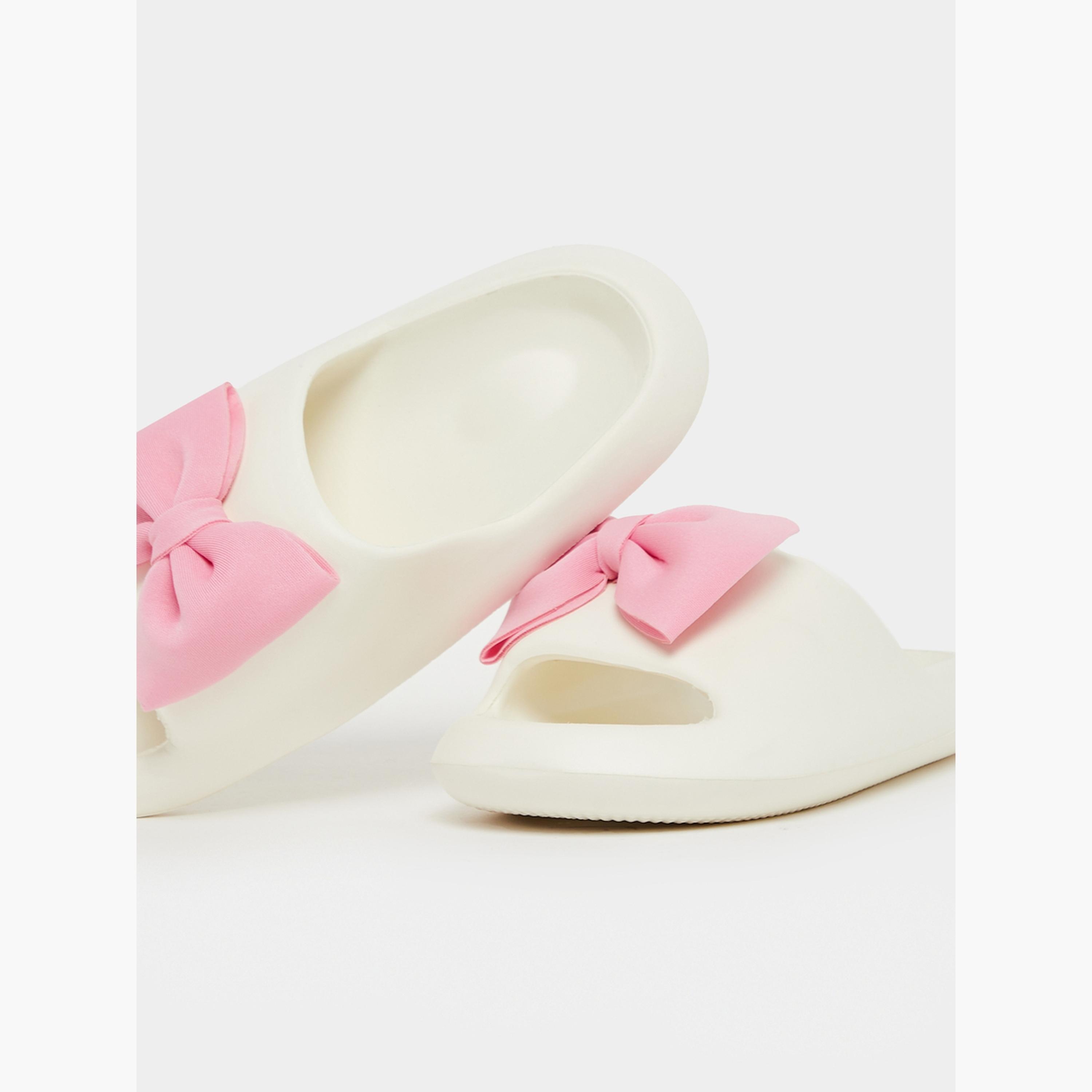 Take Two Bow Design Foam Slides-women-shoes-flipflopsandslides-image-3