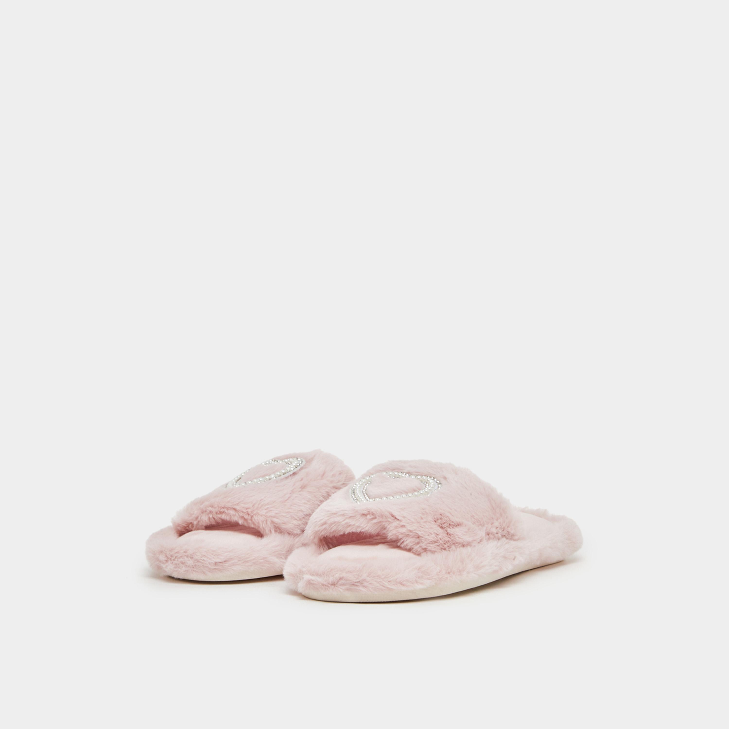 Take Two Embellished Heart Slip-On Bedroom Slippers-women-shoes-flipflopsandslides-image-2