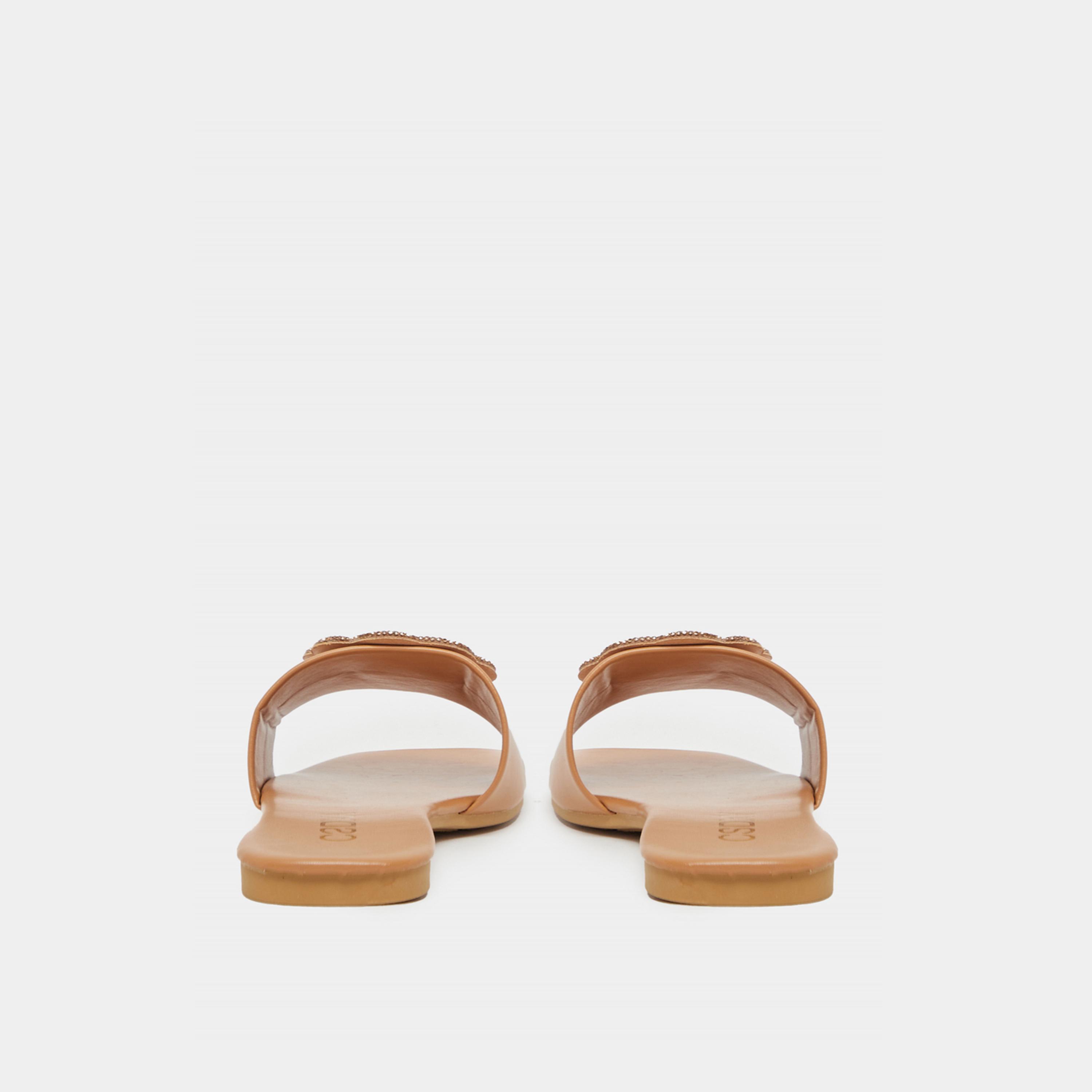 Take Two Embellished Flower Strap Flat Sandals-women-shoes-sandals-flats-image-4
