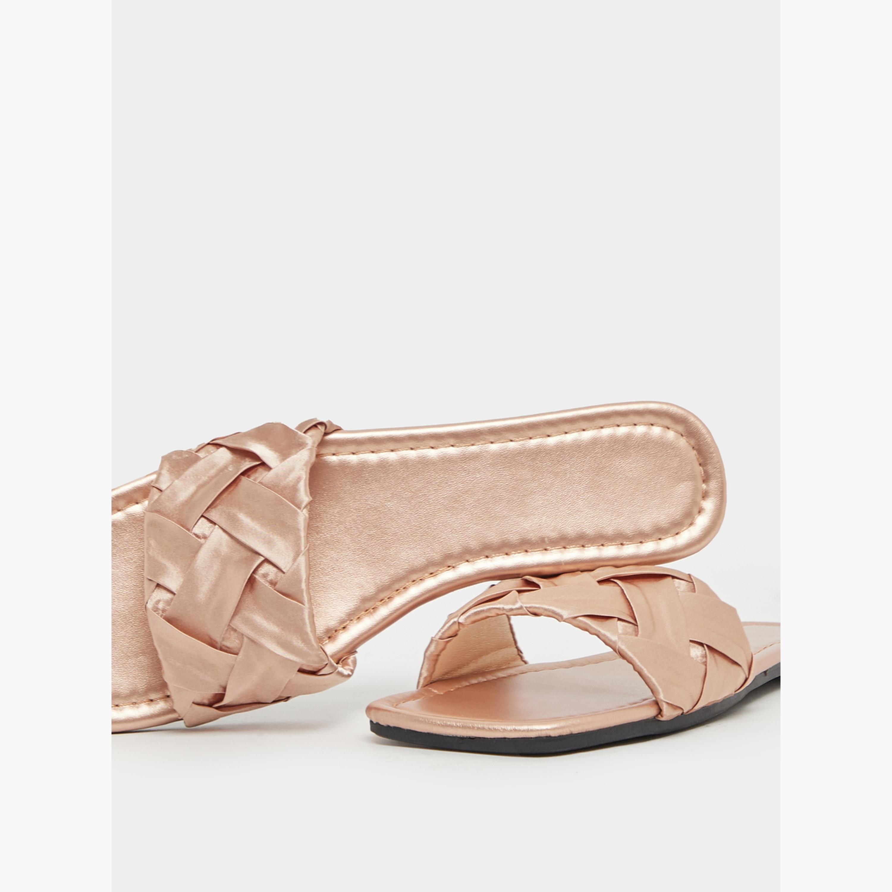 Take Two Braided Design Silky Look Flat Sandals-women-shoes-sandals-flats-image-3