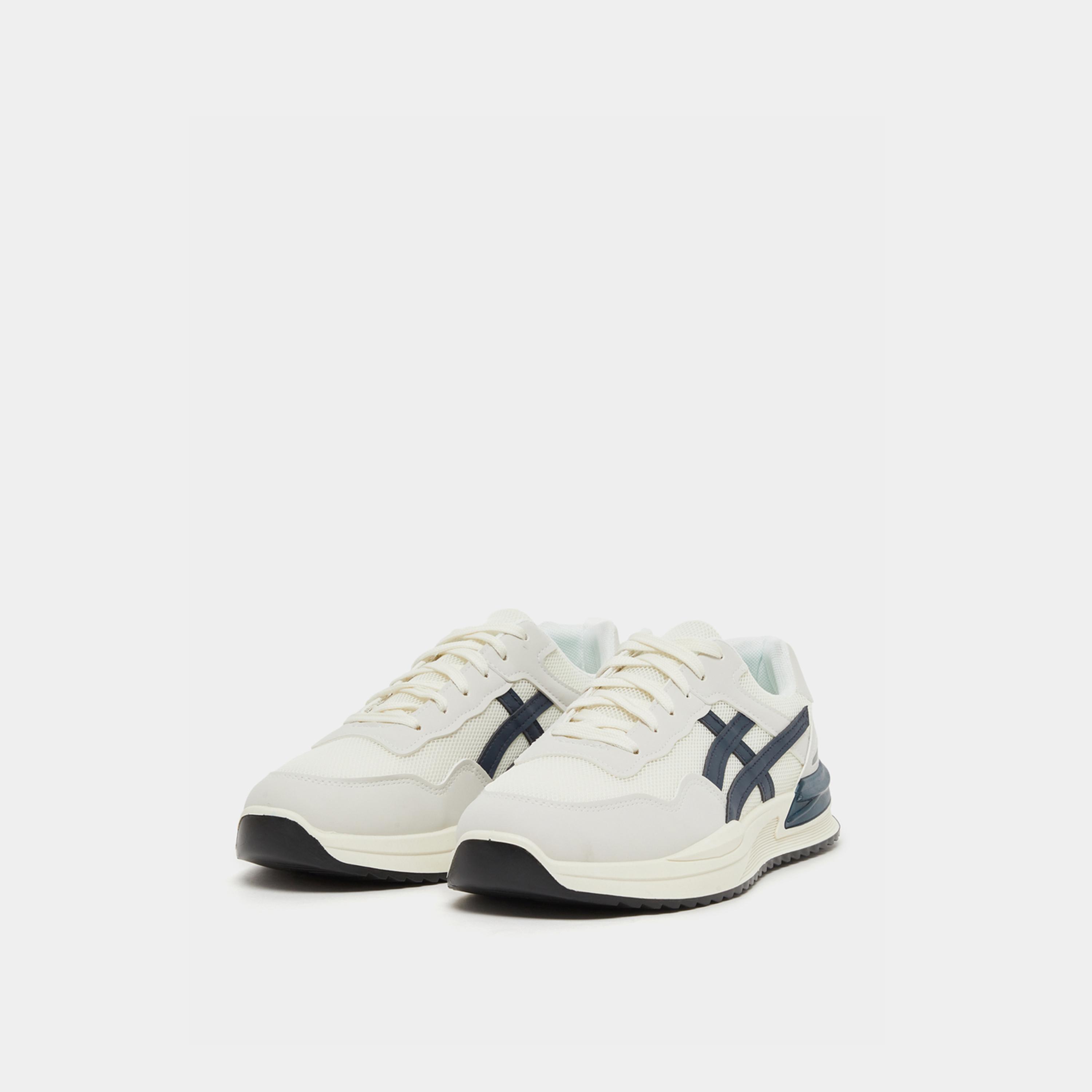 Take Two Textured Chunky Sole Lace Up Sneakers-men-shoes-sneakers-image-2