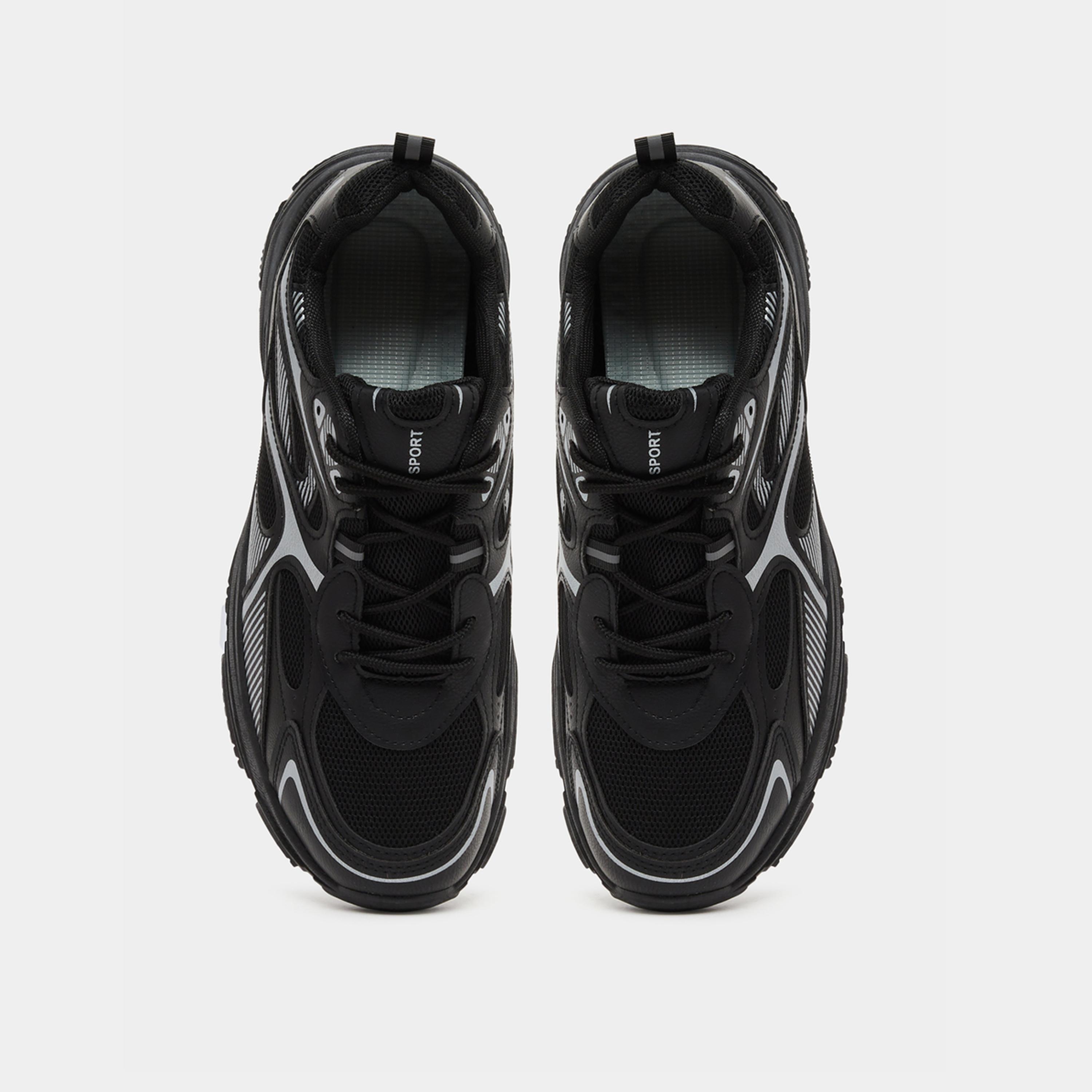 Take Two Textured Chunky Sole Lace Up Sneakers-men-shoes-sneakers-image-5