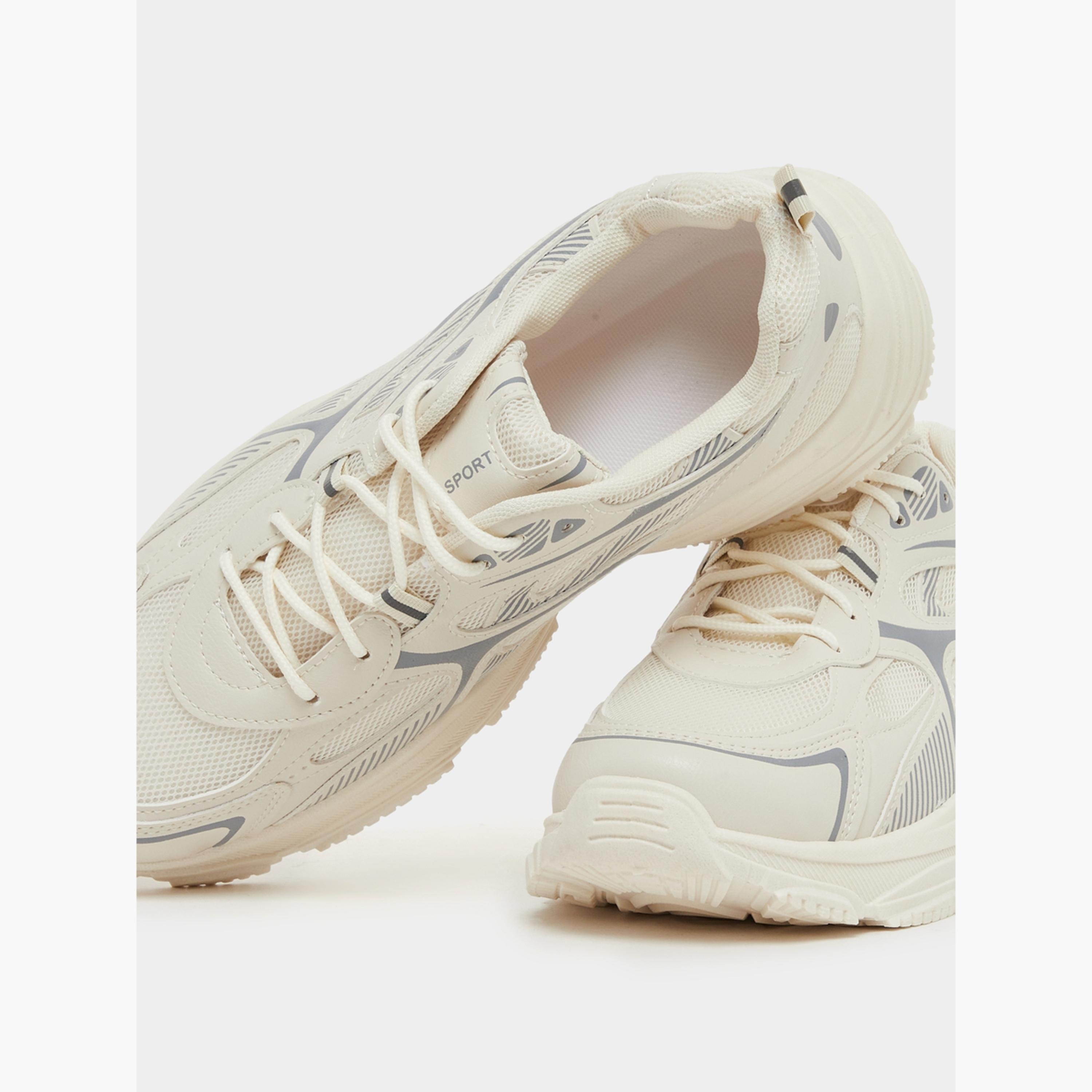 Take Two Textured Chunky Sole Lace Up Sneakers-men-shoes-sneakers-image-3