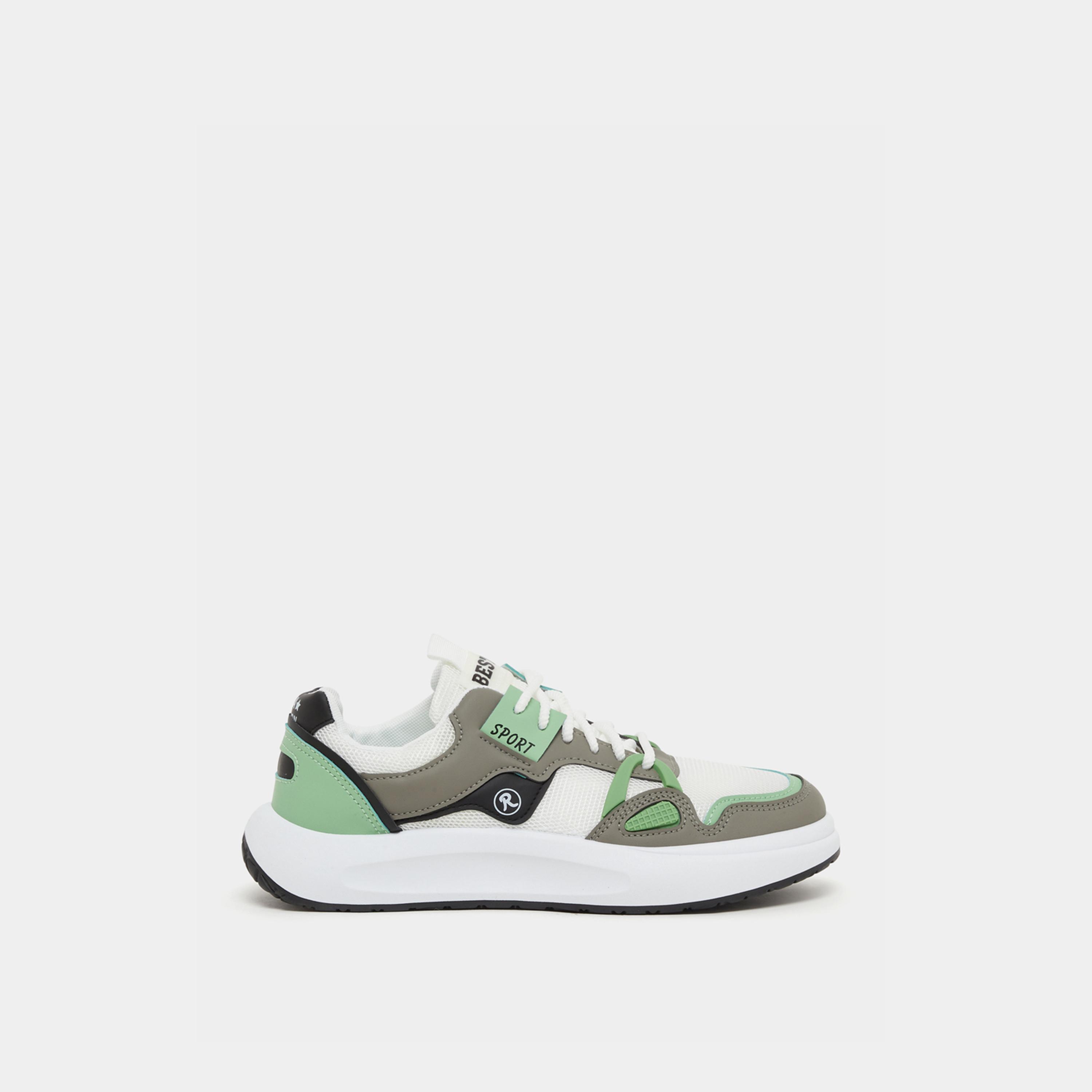 Take Two Textured Chunky Sole Lace Up Sneakers-men-shoes-sneakers-image-1